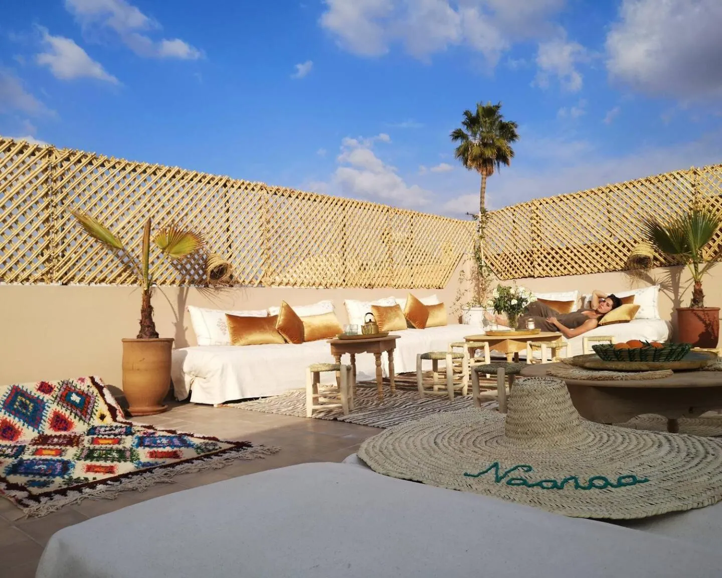 Patio in Riad NaaNaa Bed & Breakfast