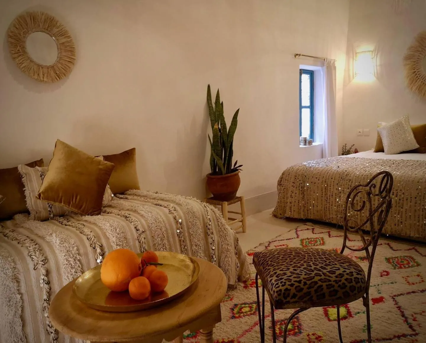 Bed in Riad NaaNaa Bed & Breakfast