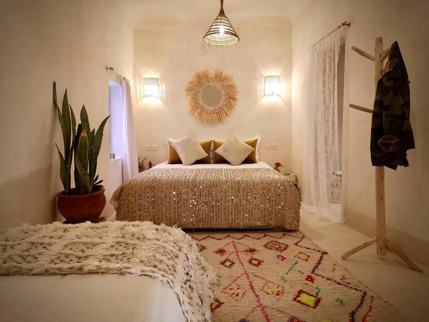 Bed in Riad NaaNaa Bed & Breakfast
