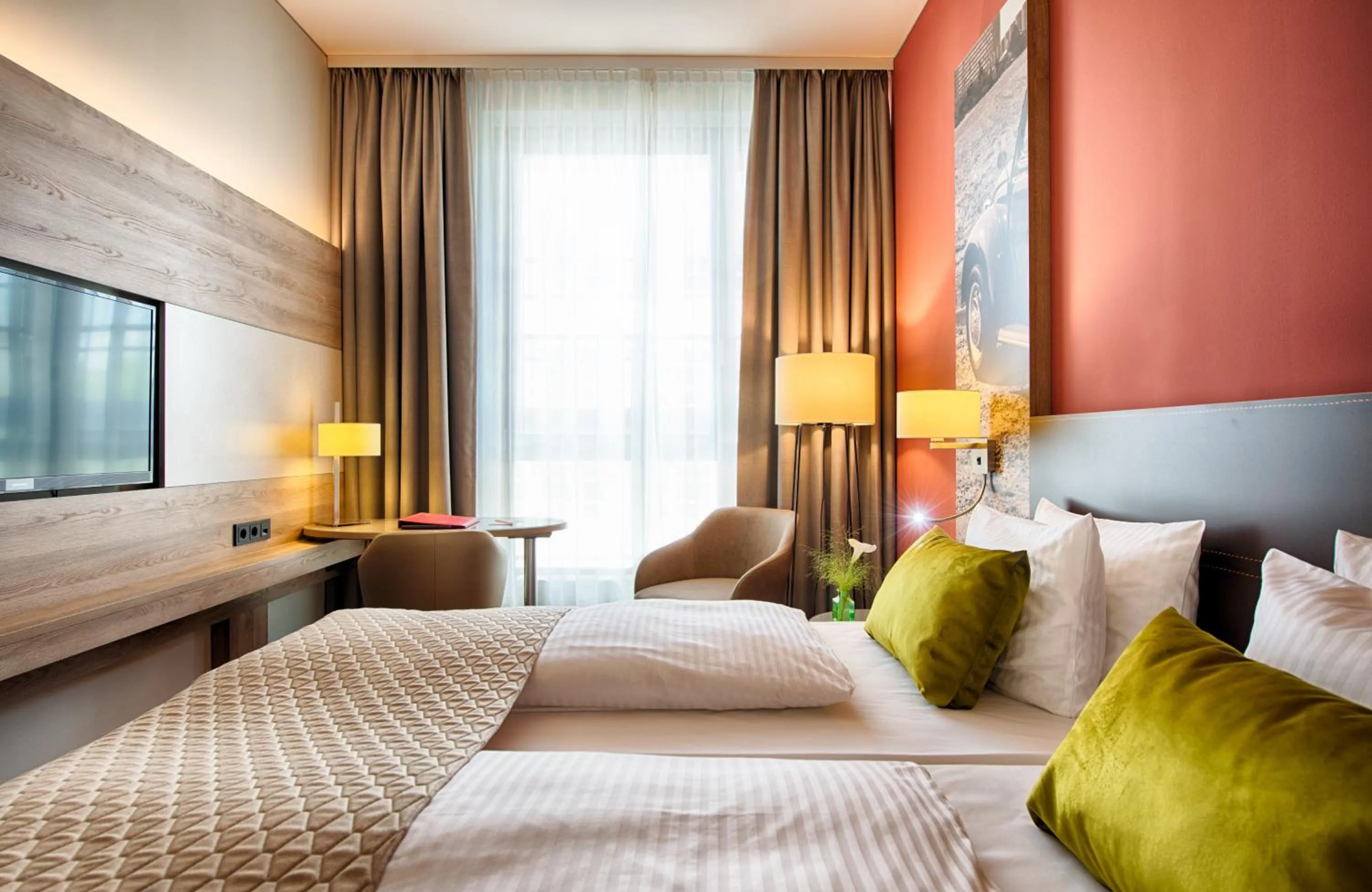 Photo of the whole room, Bed in Leonardo Hotel Wolfsburg City Center