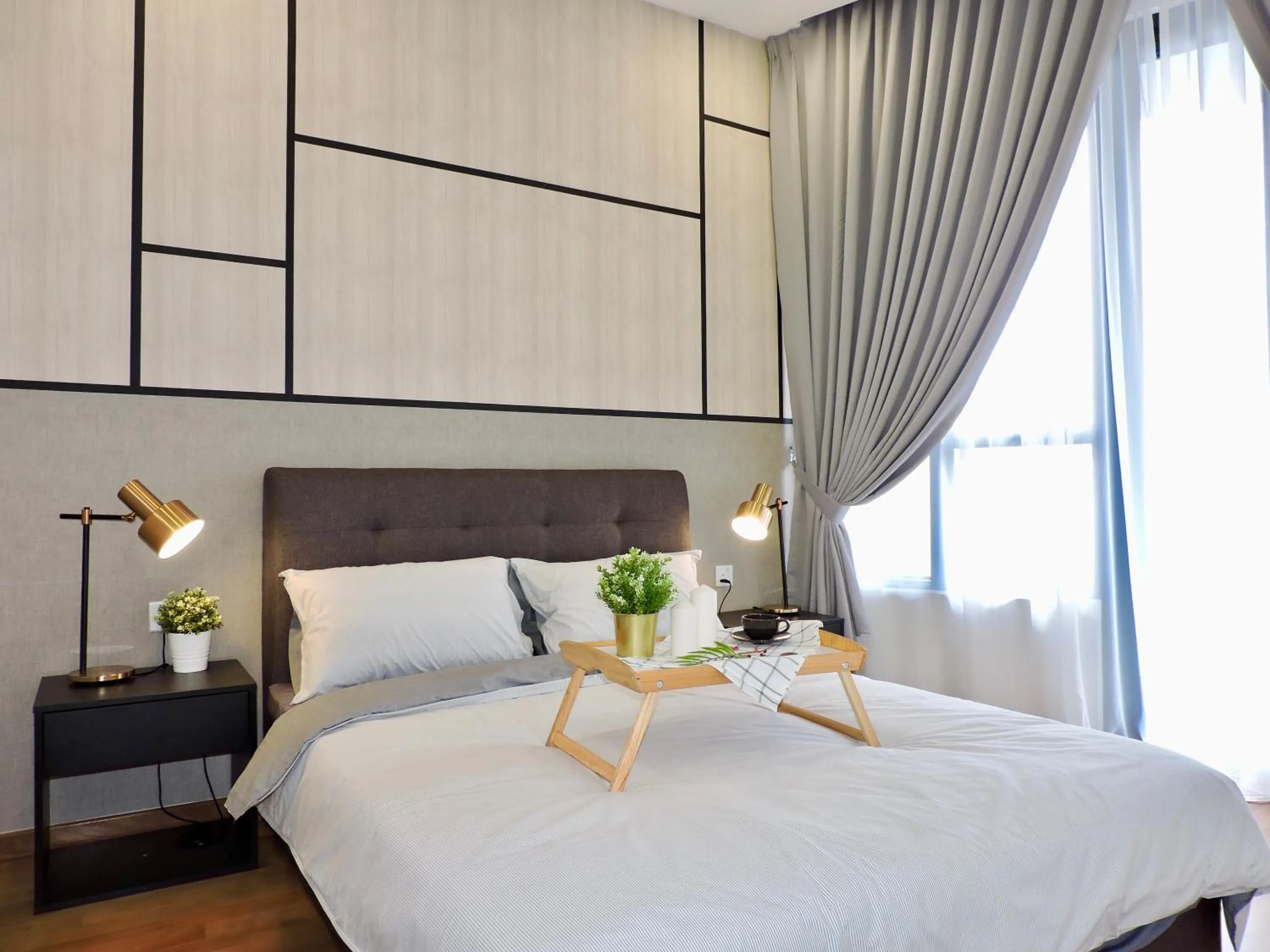 Bedroom, Bed in Gaia Residence, Gamuda Gardens Rawang by Sleepy Bear