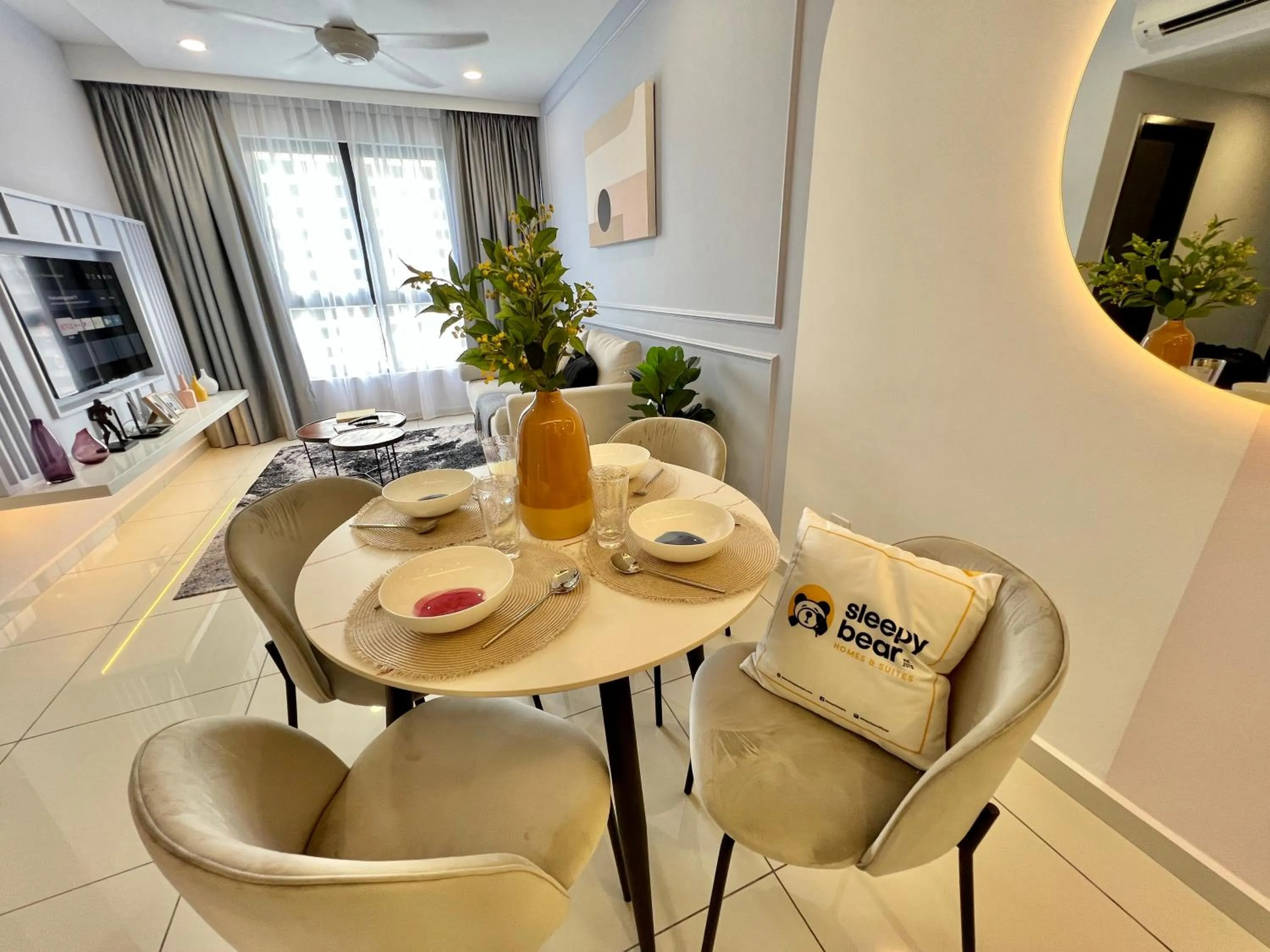 Kitchen or kitchenette in Gaia Residence, Gamuda Gardens Rawang by Sleepy Bear