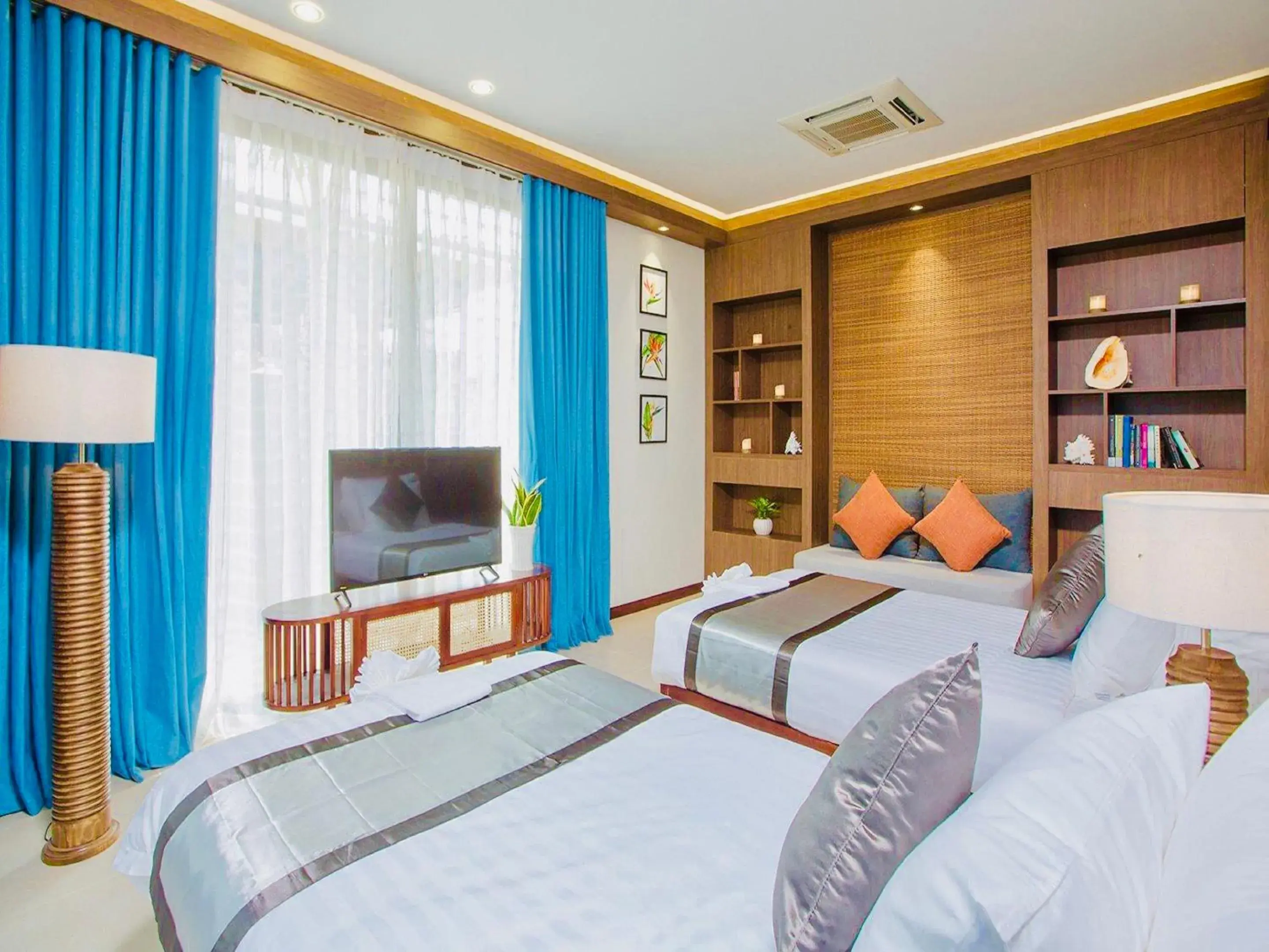 Bed in Sonaga Beach Resort & Villas Phu Quoc Bed in Sonaga Beach Resort & Villas Phu Quoc