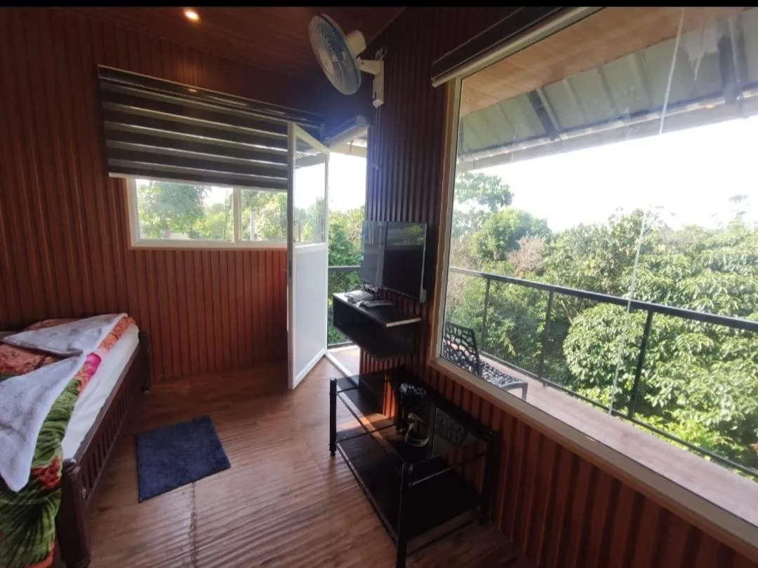 View (from property/room), Bed in Biglaand Dew Castle