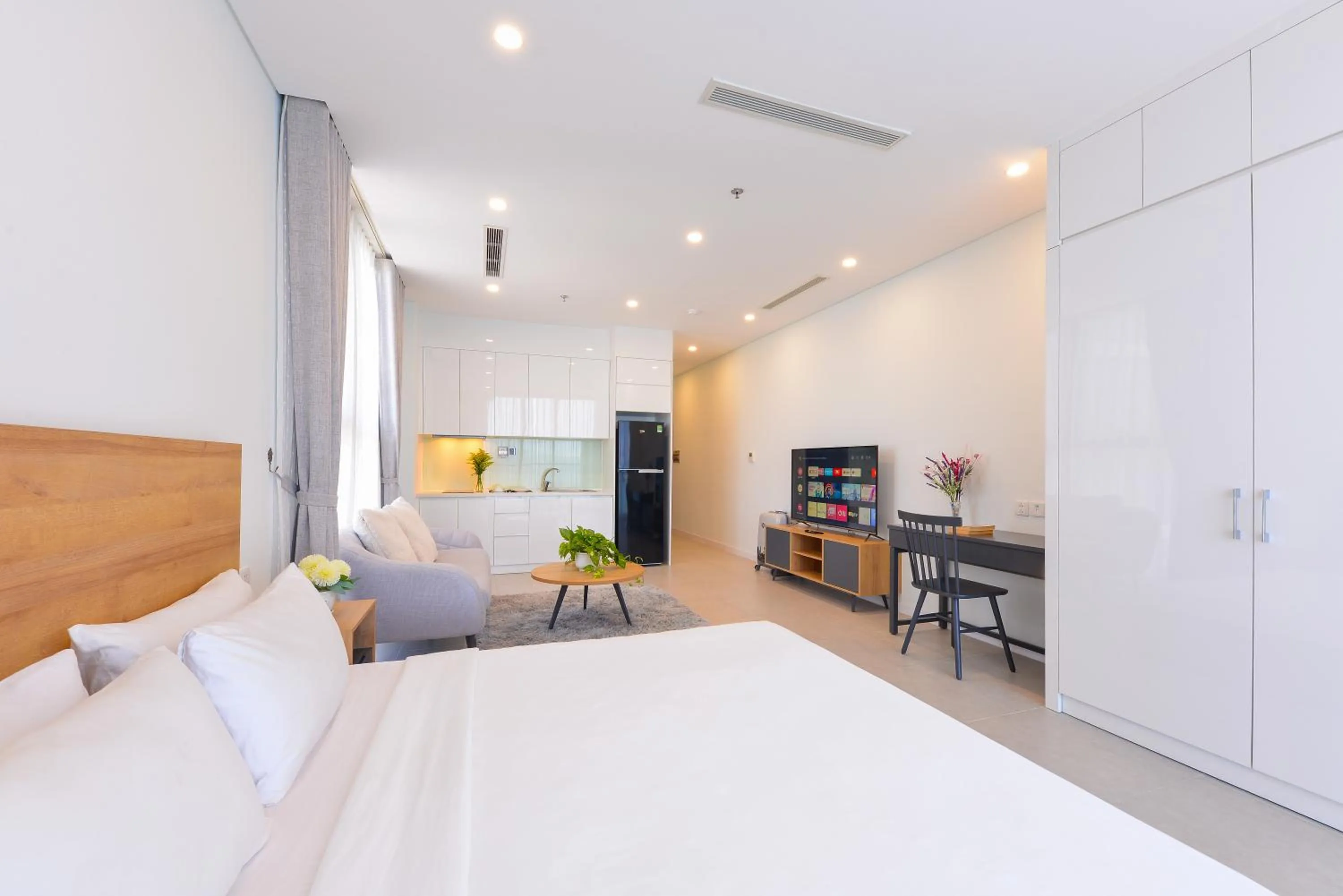 Living room, Bed in S Lux Apartment