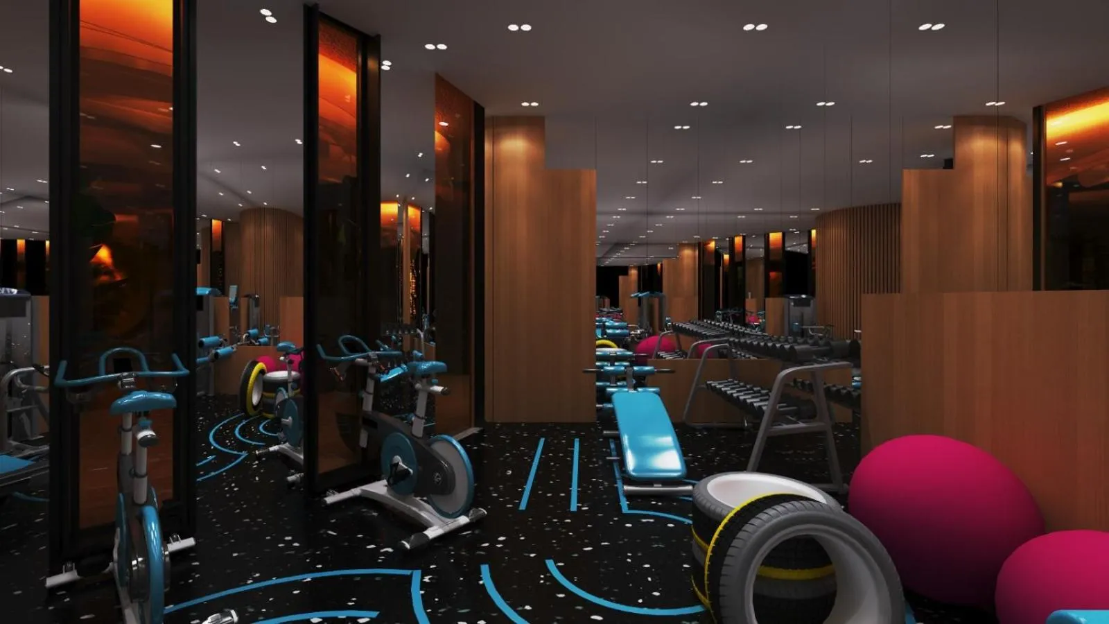 Fitness centre/facilities in Royal G Max