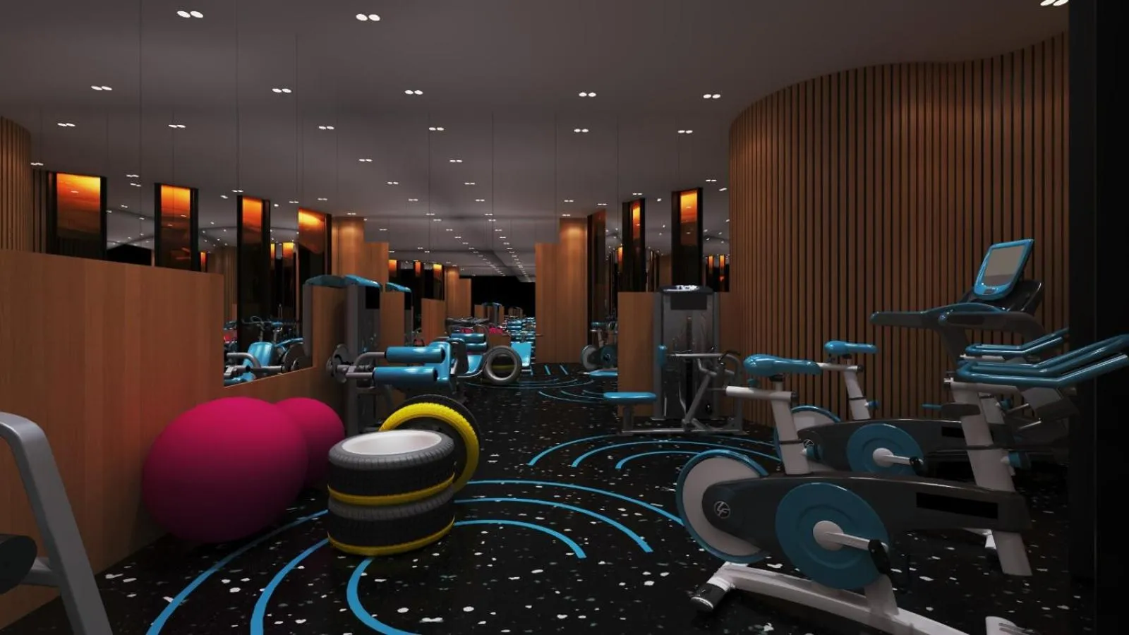 Fitness centre/facilities in Royal G Max