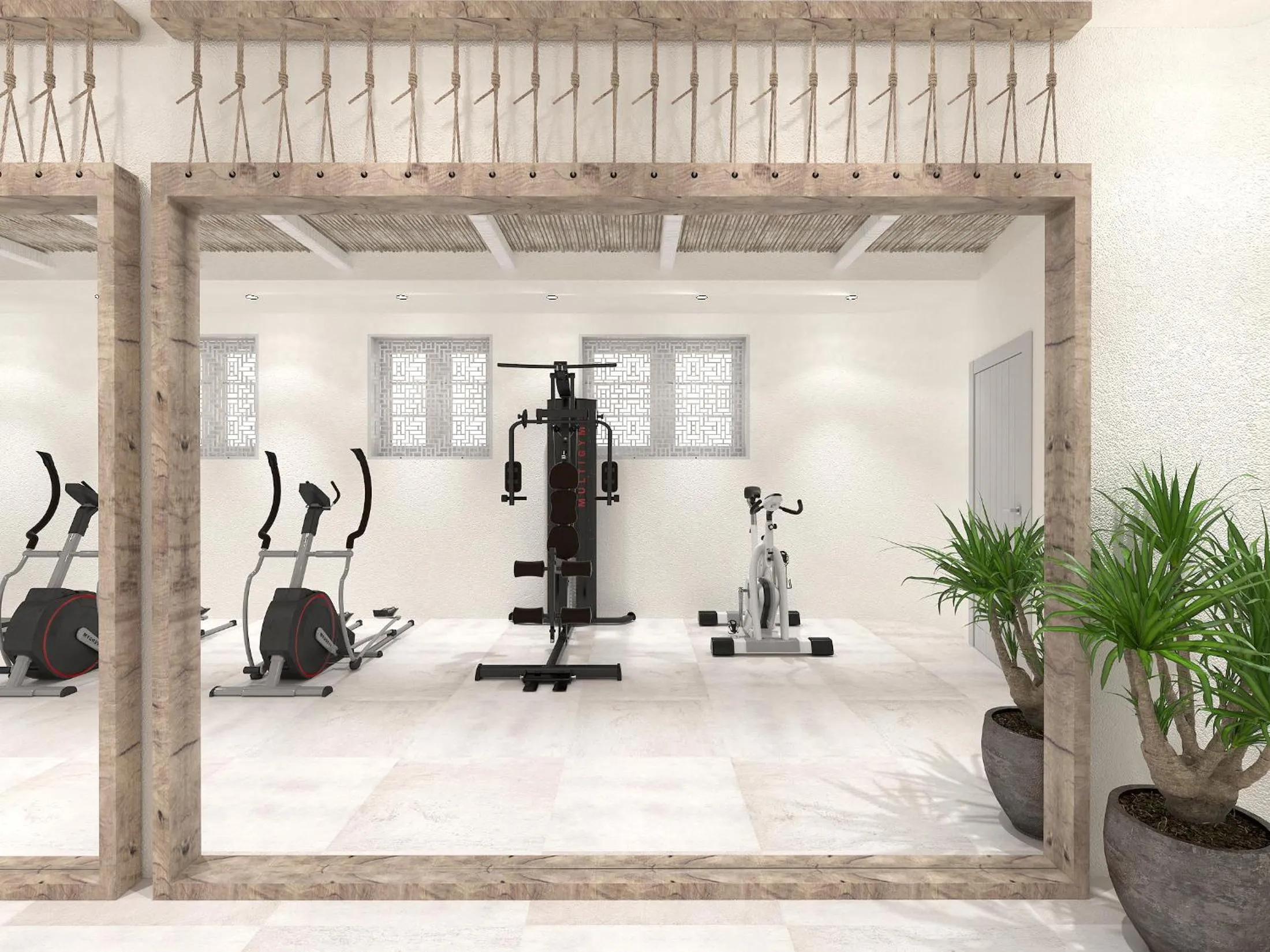 Fitness centre/facilities in Radisson Blu Euphoria Resort, Mykonos