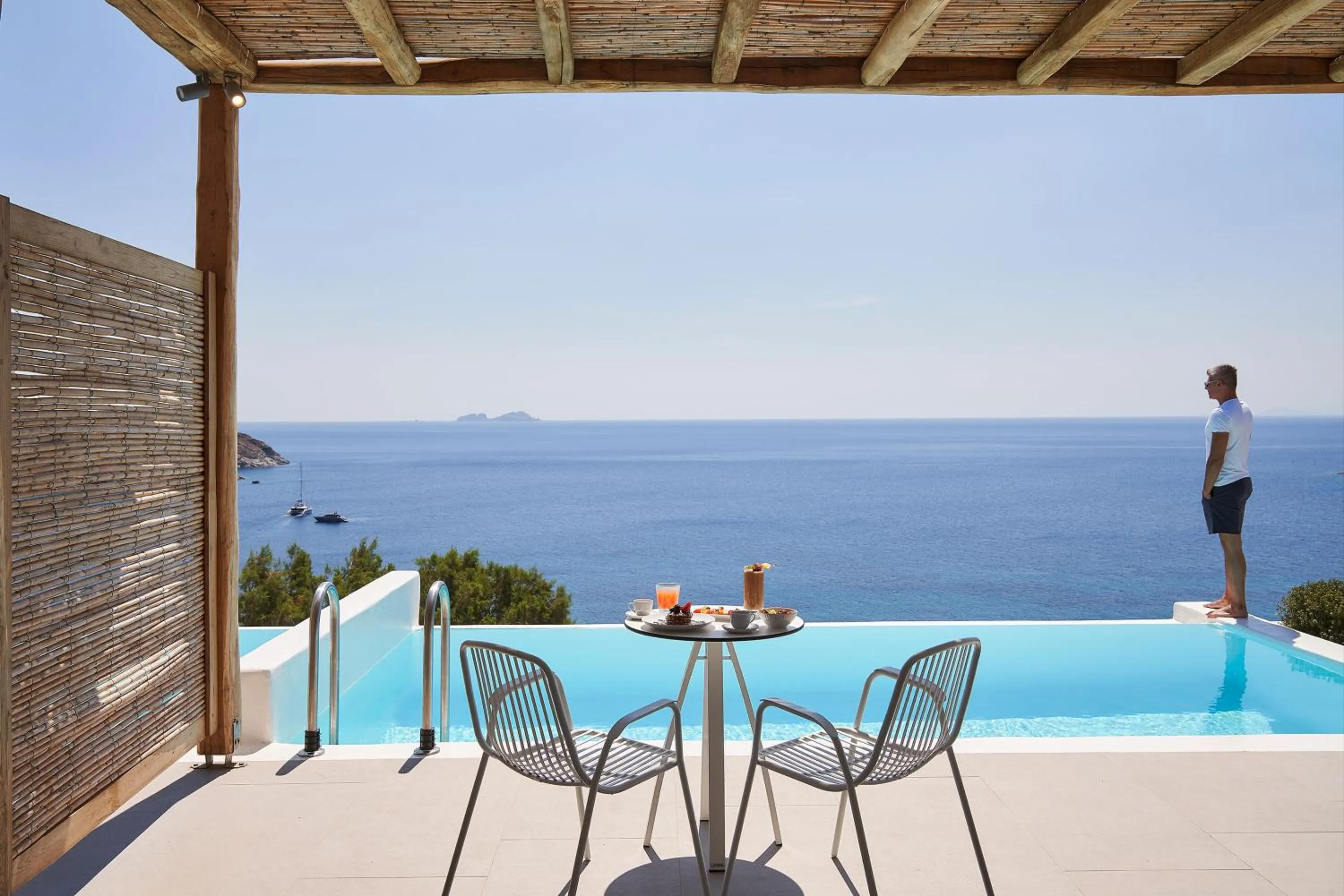 Swimming pool in Radisson Blu Euphoria Resort, Mykonos
