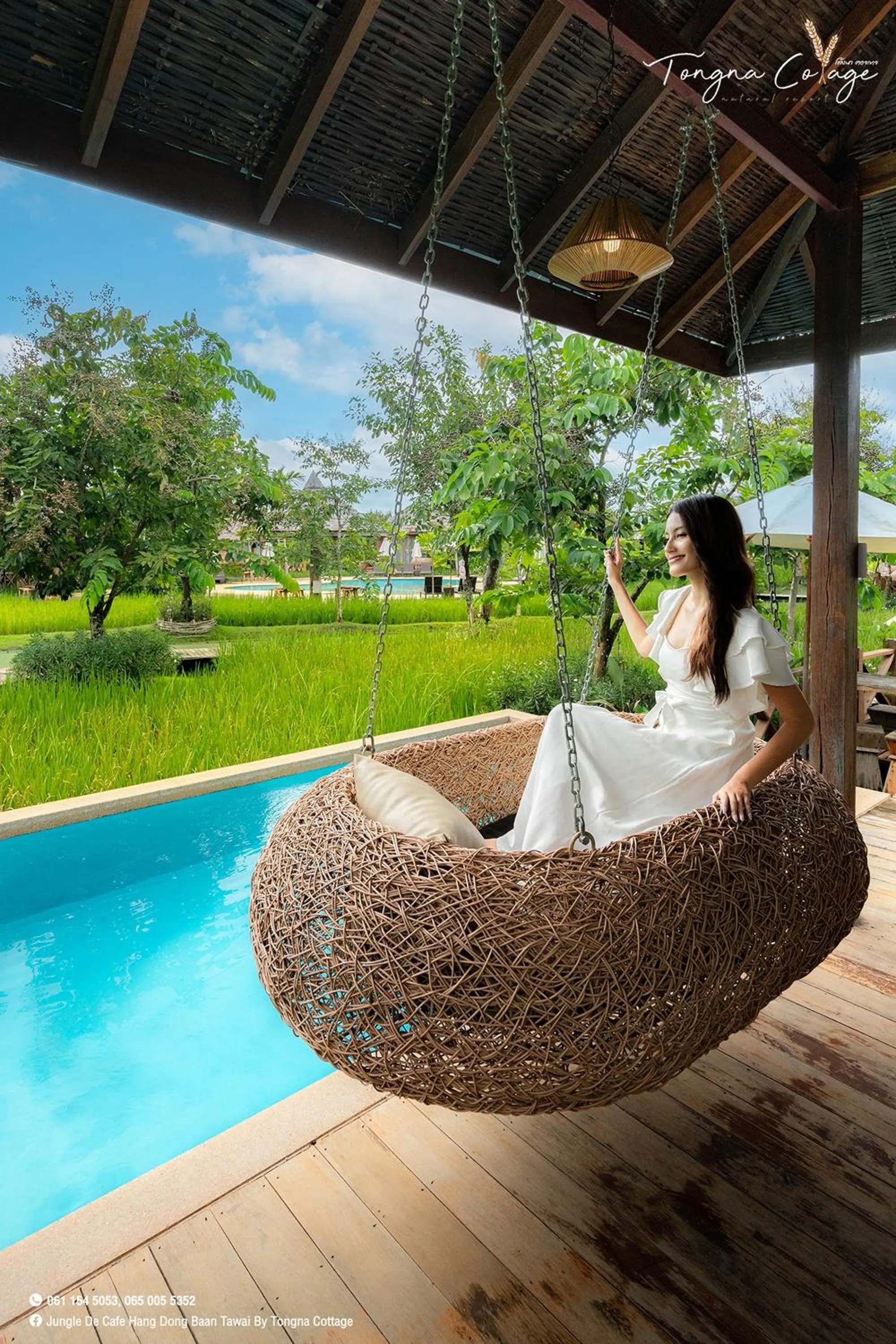 Swimming pool in Tongna Cottage Natural Resort