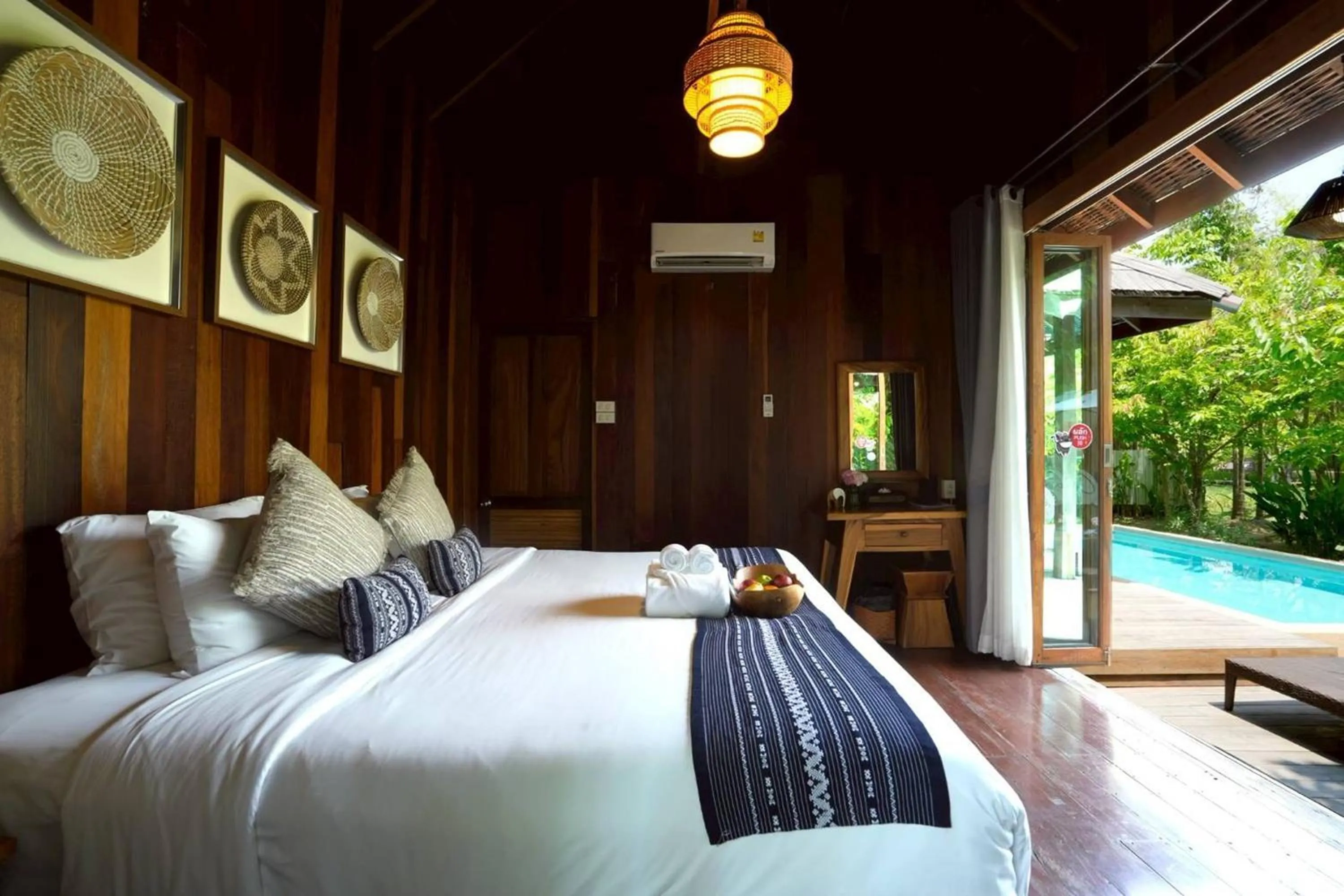 Bed in Tongna Cottage Natural Resort