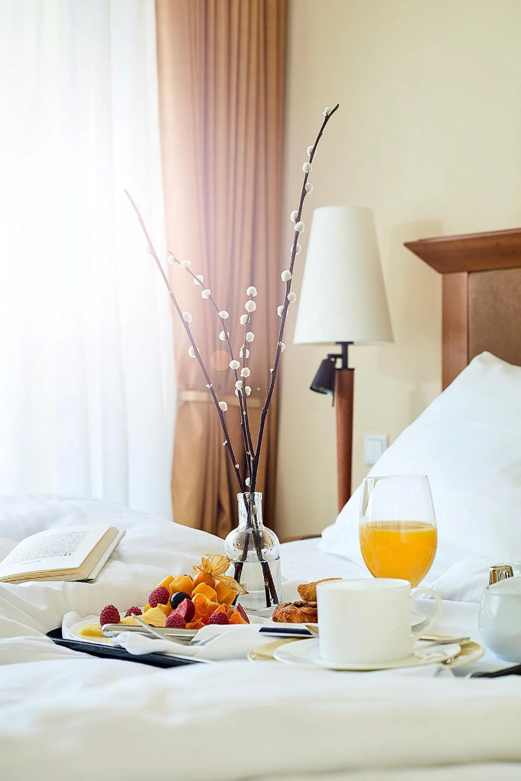 Decorative detail, Bed in ROEWERS Privathotel & Spa