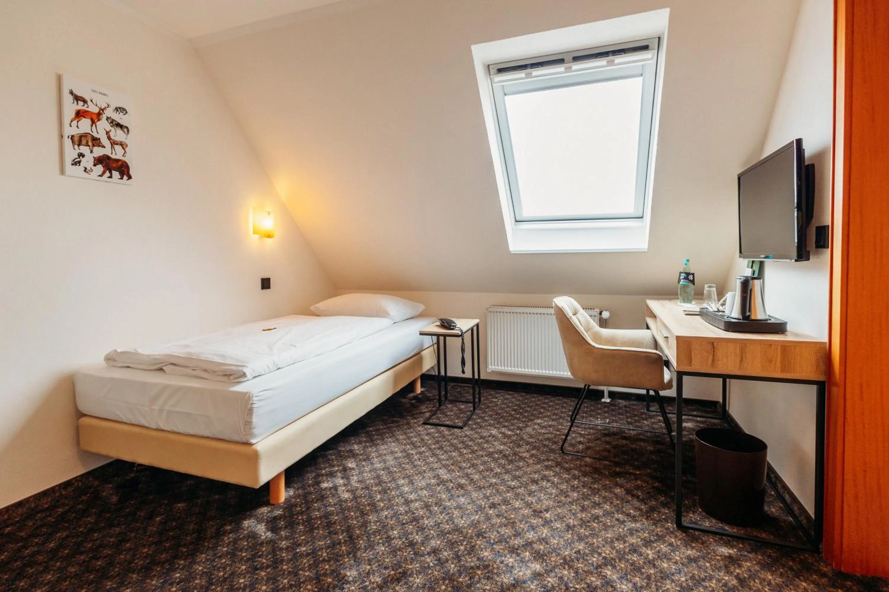 Bed in Landhotel Kauzenberg