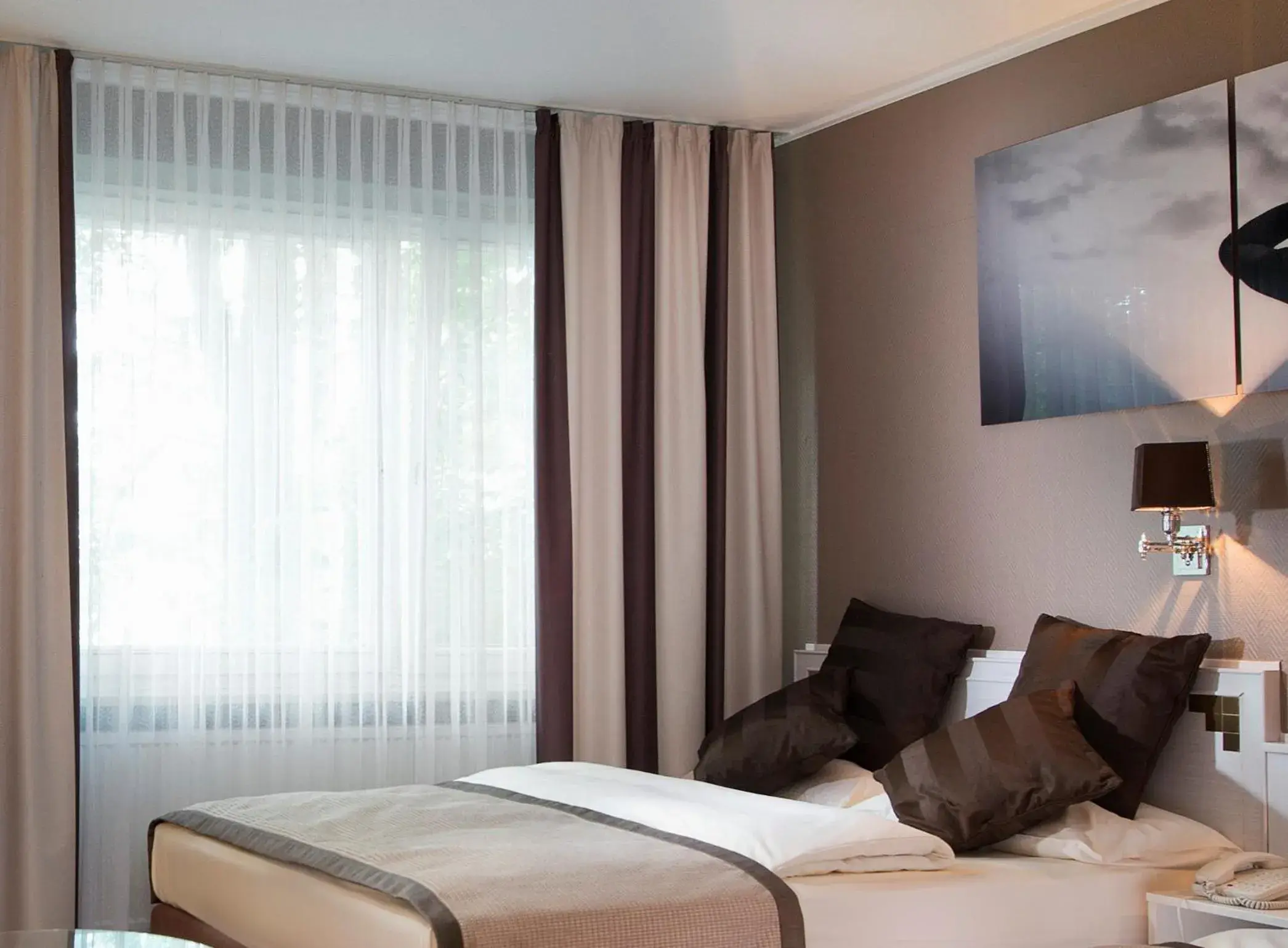 Bed in Park Hotel Hamburg Arena Bed in Park Hotel Hamburg Arena