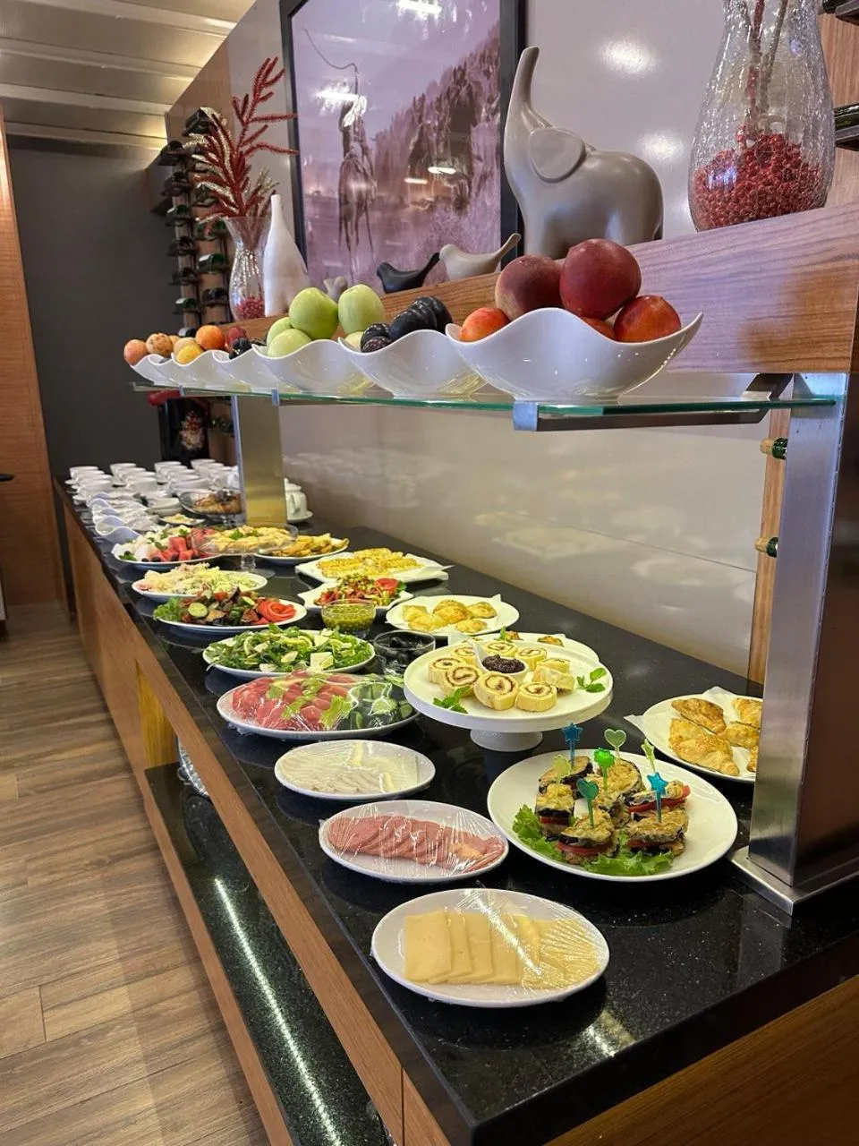 Buffet breakfast in Hotel Bukhara