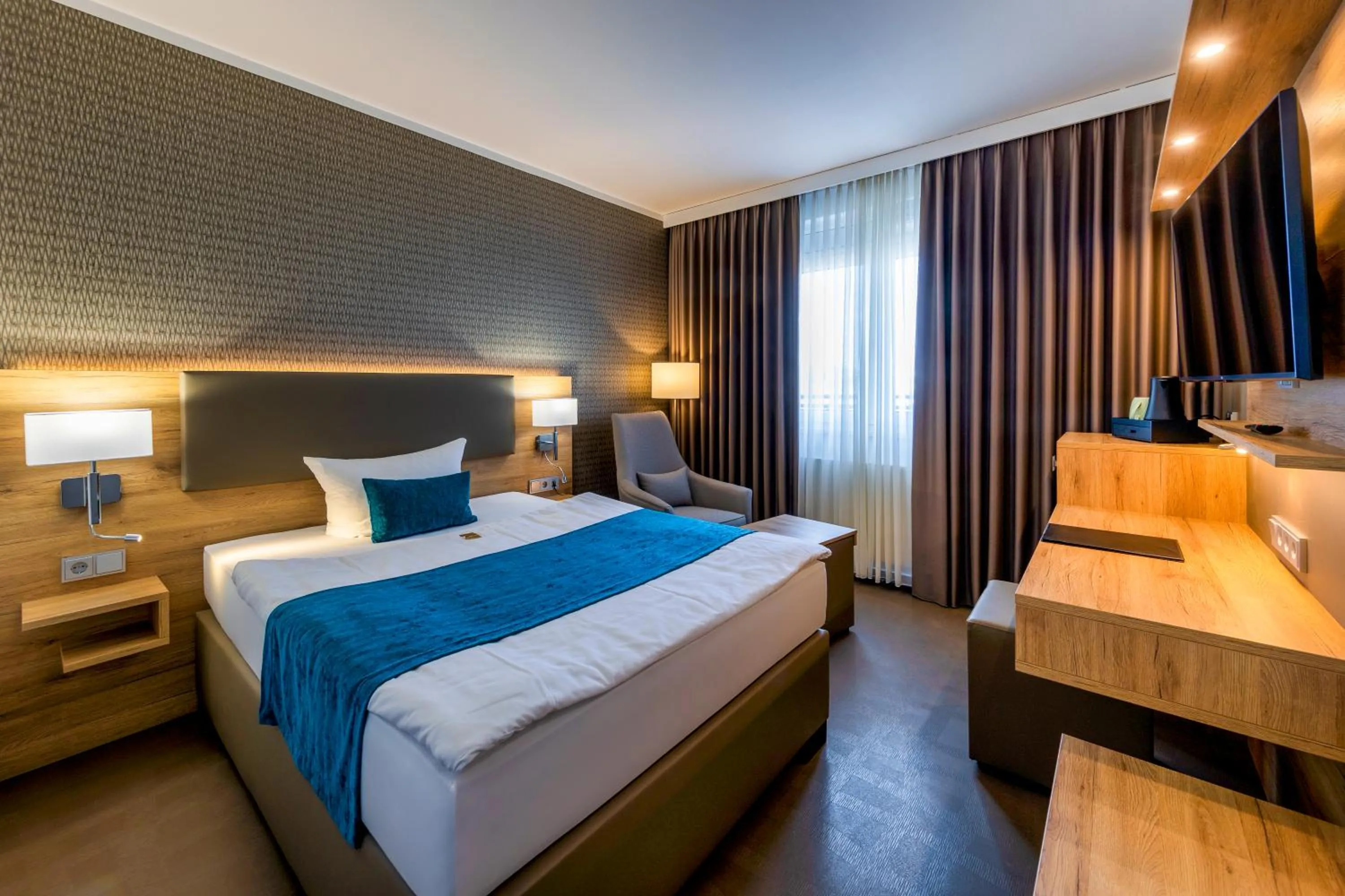 Bed in Hotel Logotel