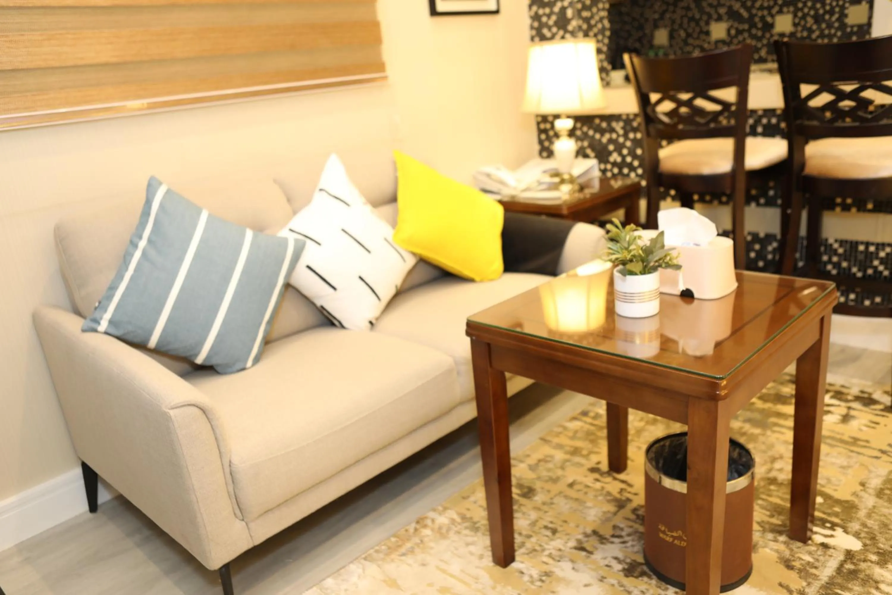 Living room in Warf Aldyafah Homes serviced Apartments