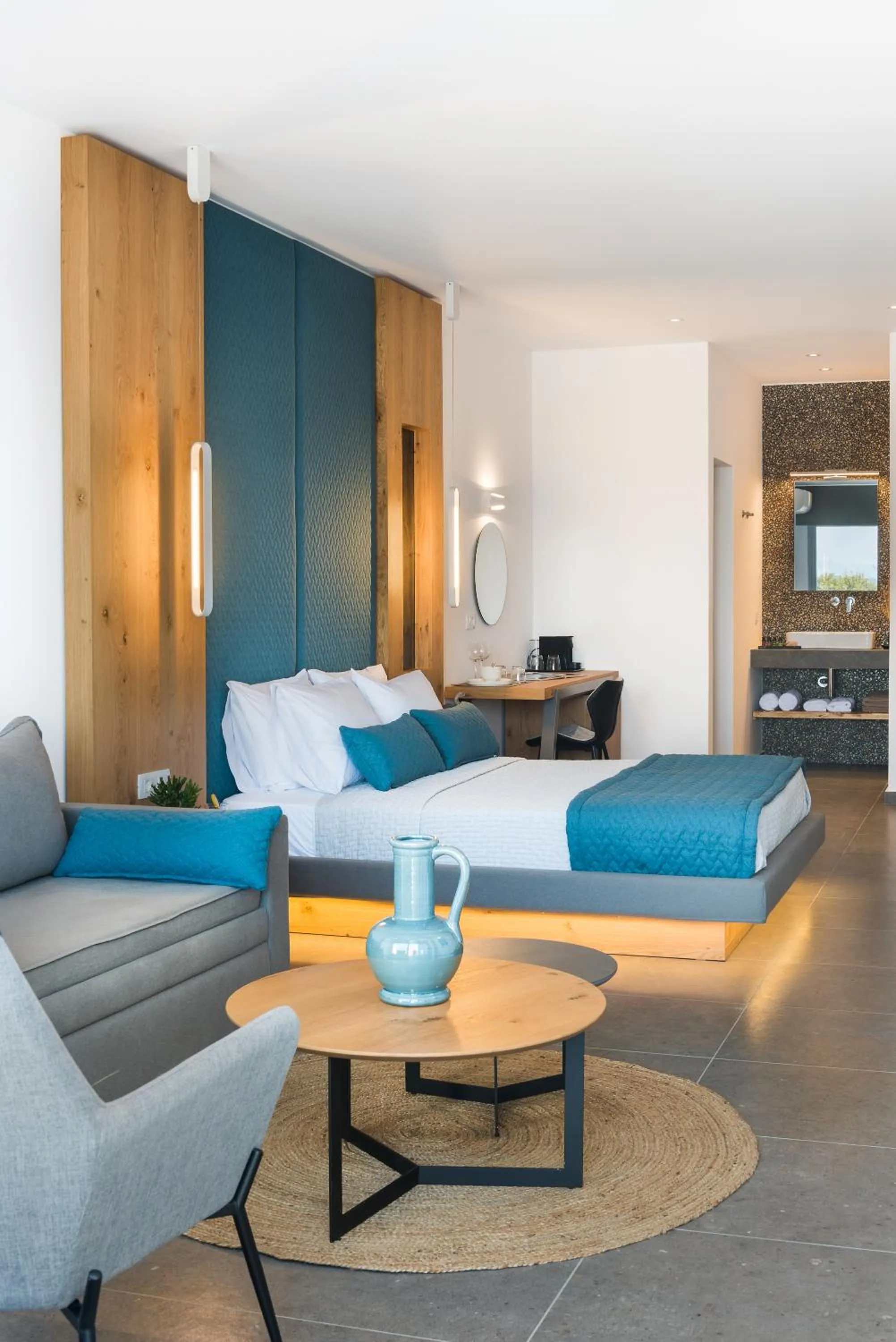 Bedroom in Volcanic Arc Suites