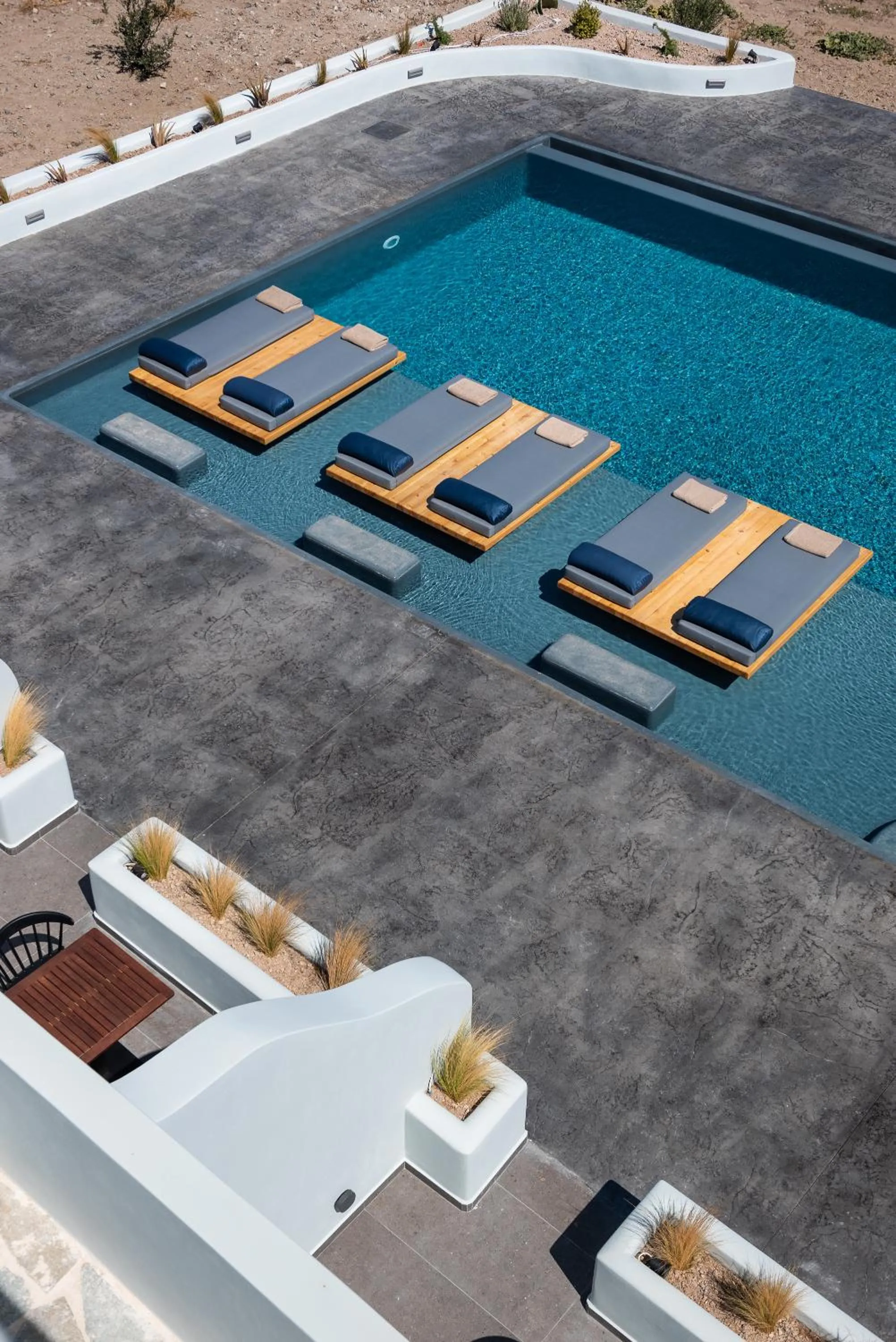 Pool view in Volcanic Arc Suites