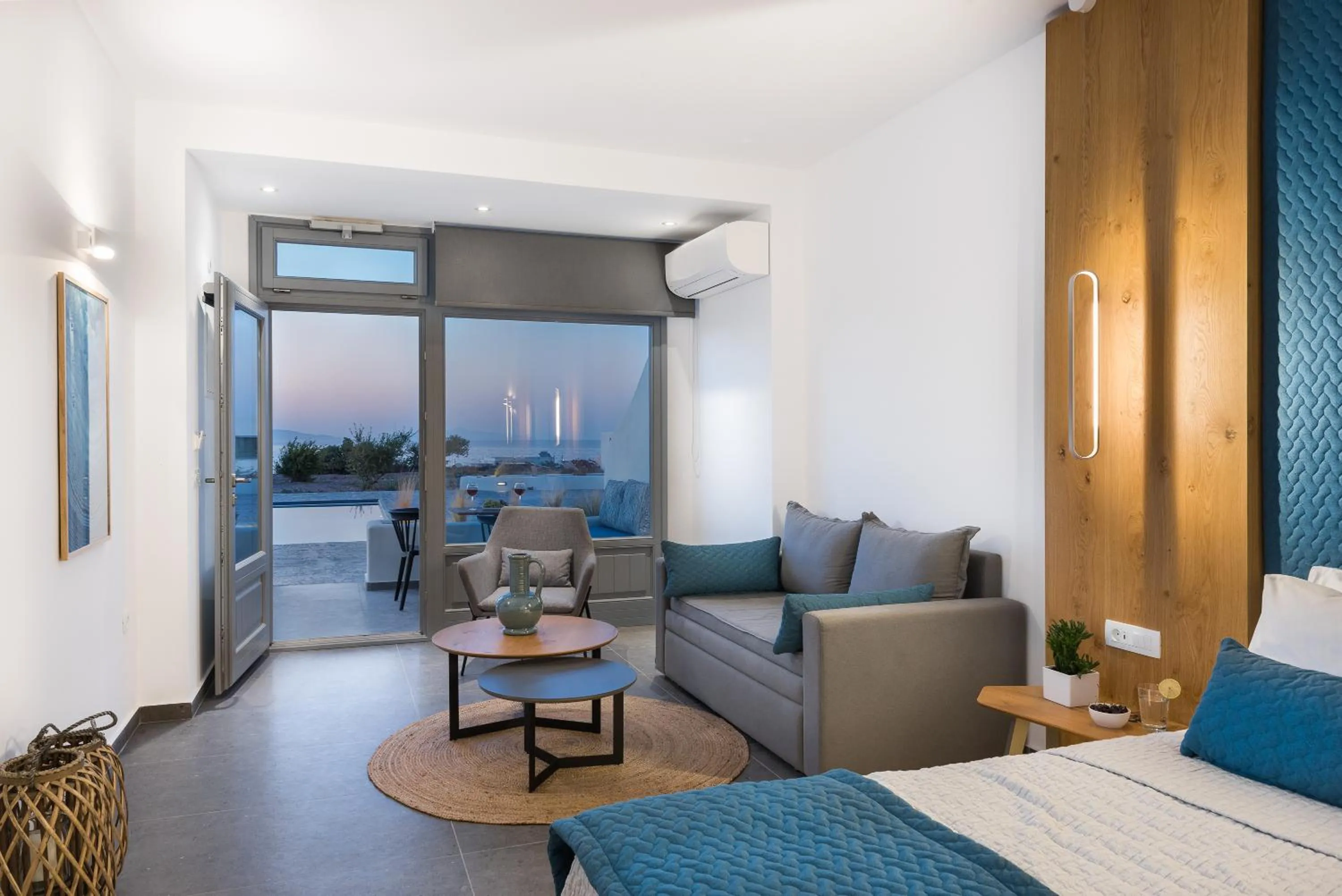 Bedroom in Volcanic Arc Suites