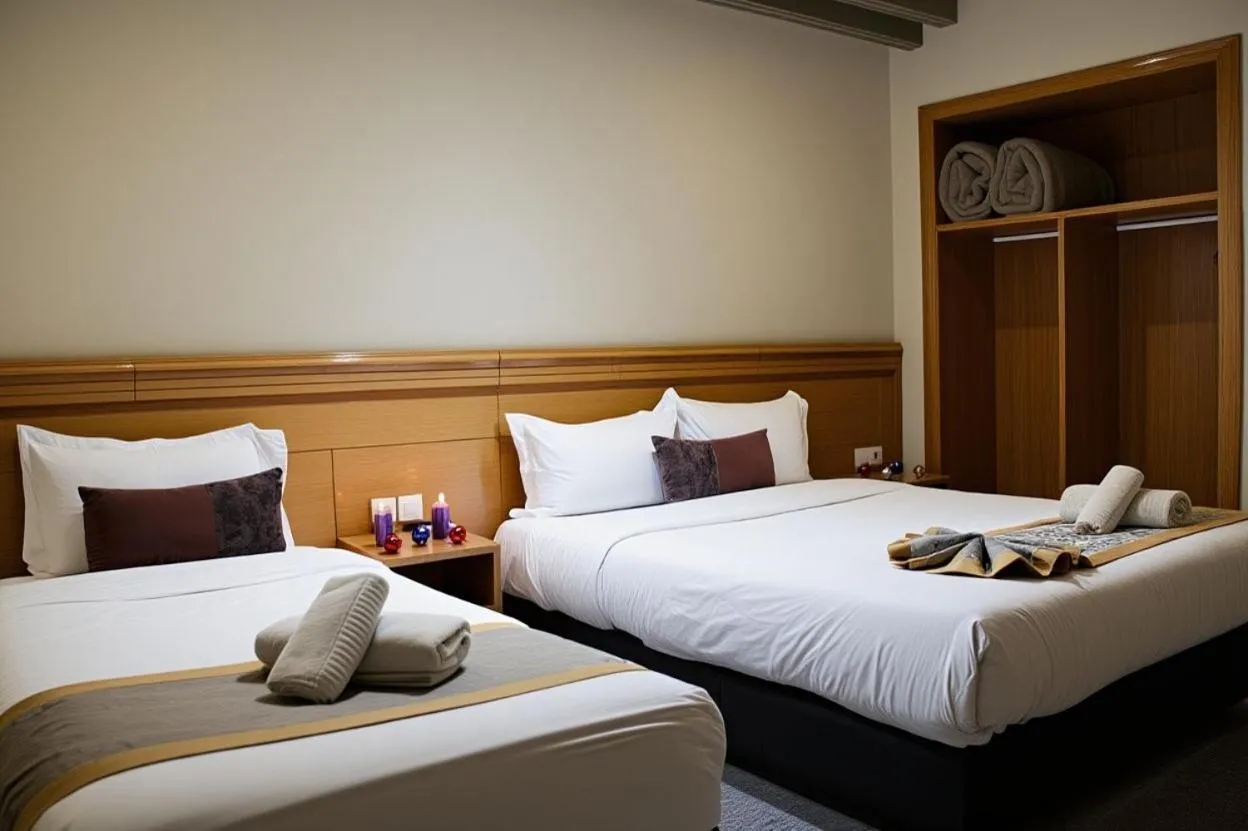 Bed in Hotel Golden Flora