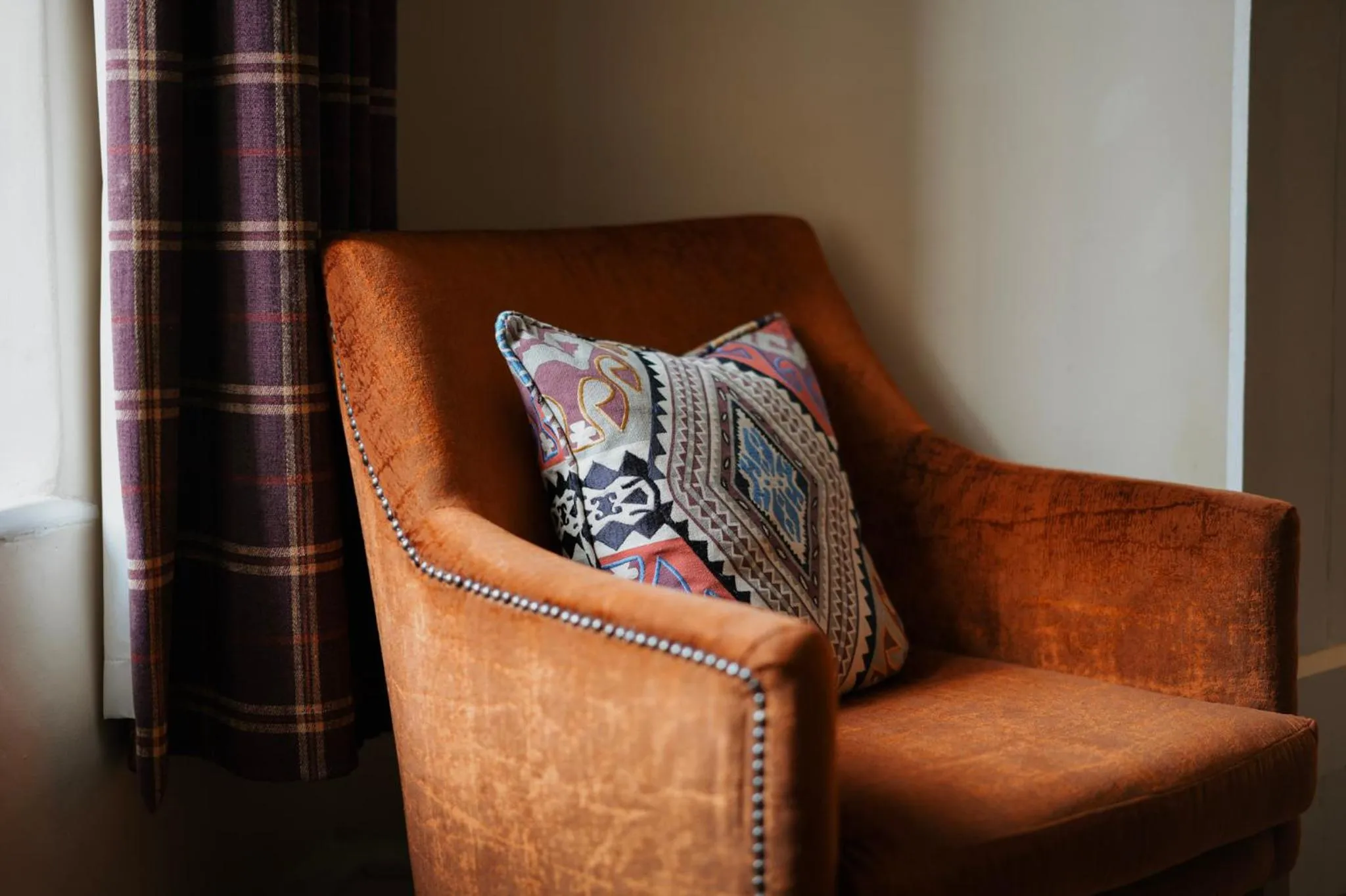 Seating area in The Falkland Arms
