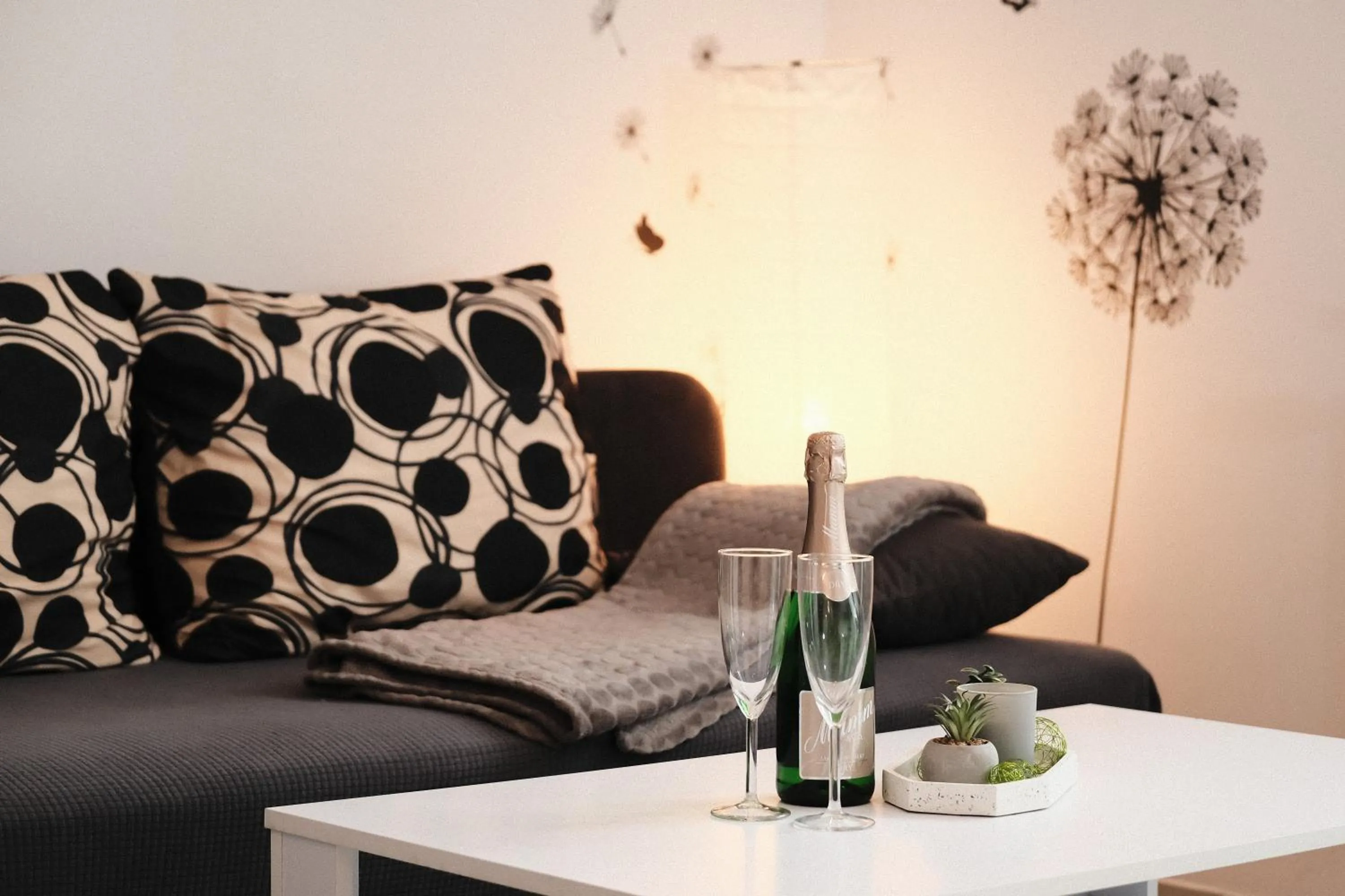 Living room in Apartment mit Wohnflair