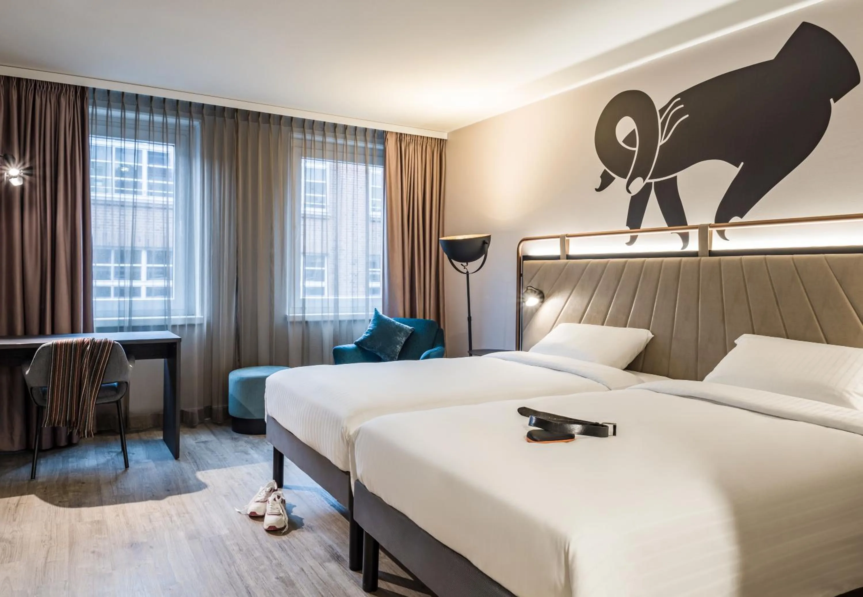 Photo of the whole room, Bed in ibis Styles Bielefeld City