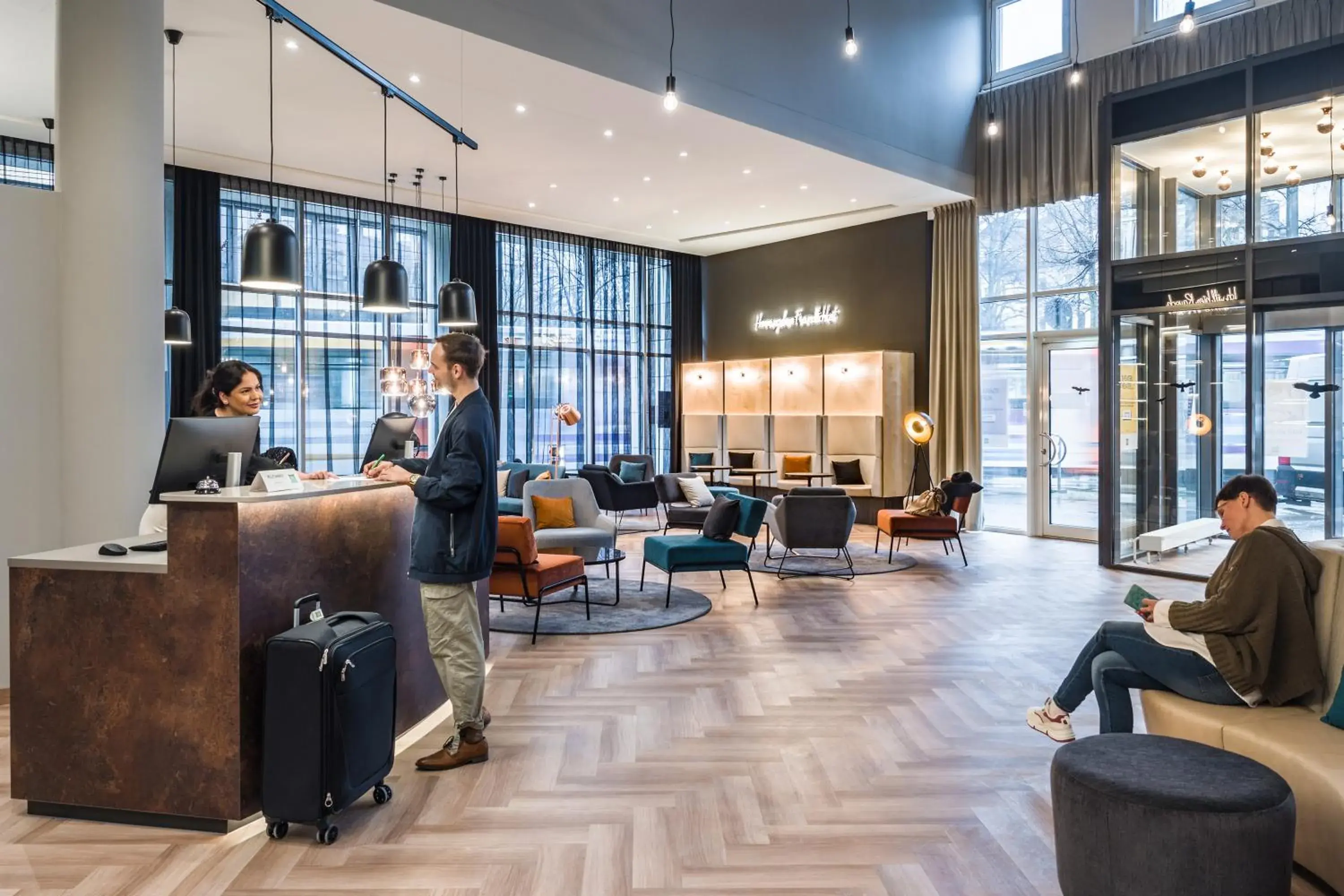 Lobby or reception in ibis Styles Bielefeld City Lobby or reception in ibis Styles Bielefeld City