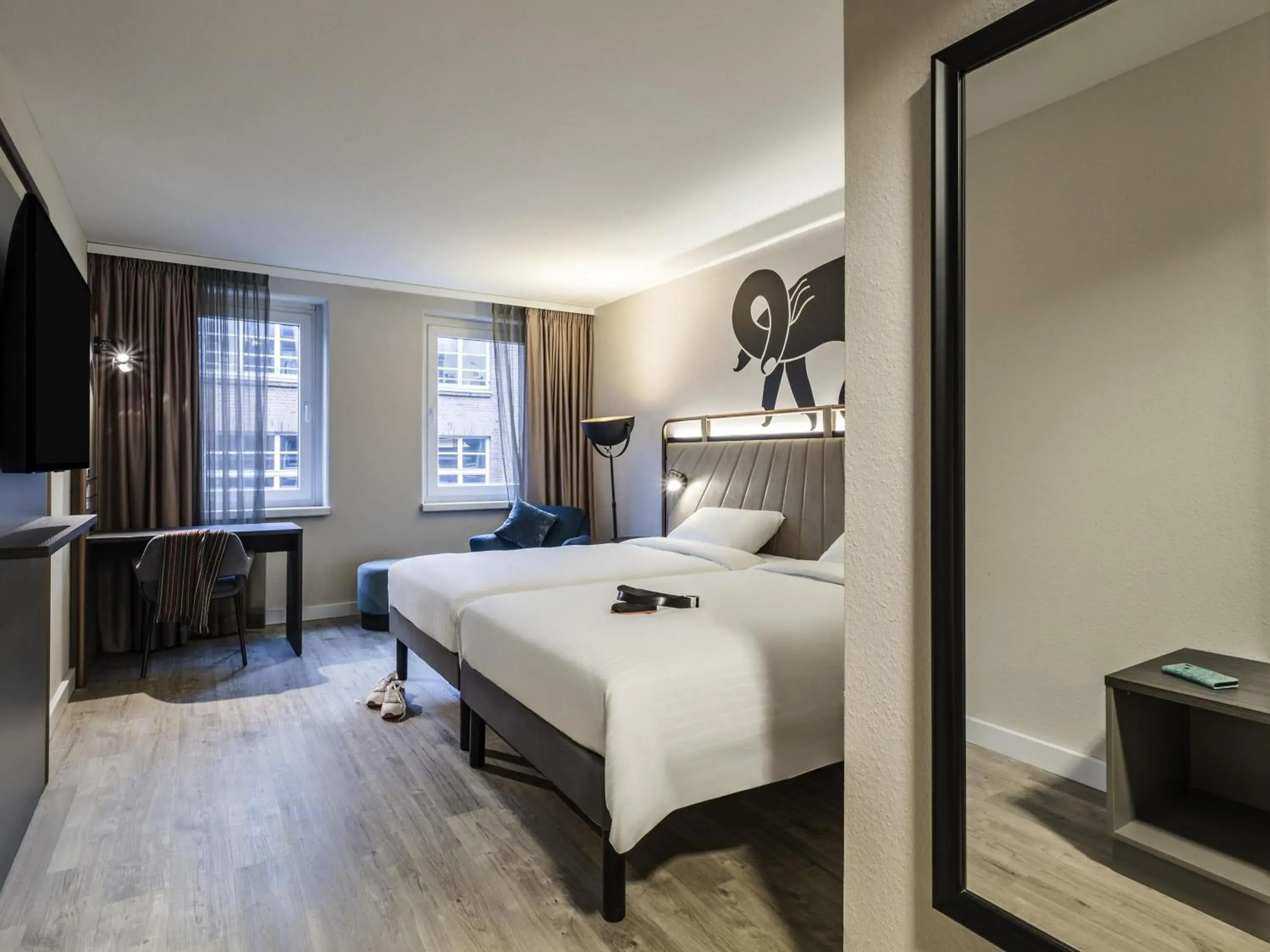 Bedroom, Bed in ibis Styles Bielefeld City Bedroom, Bed in ibis Styles Bielefeld City