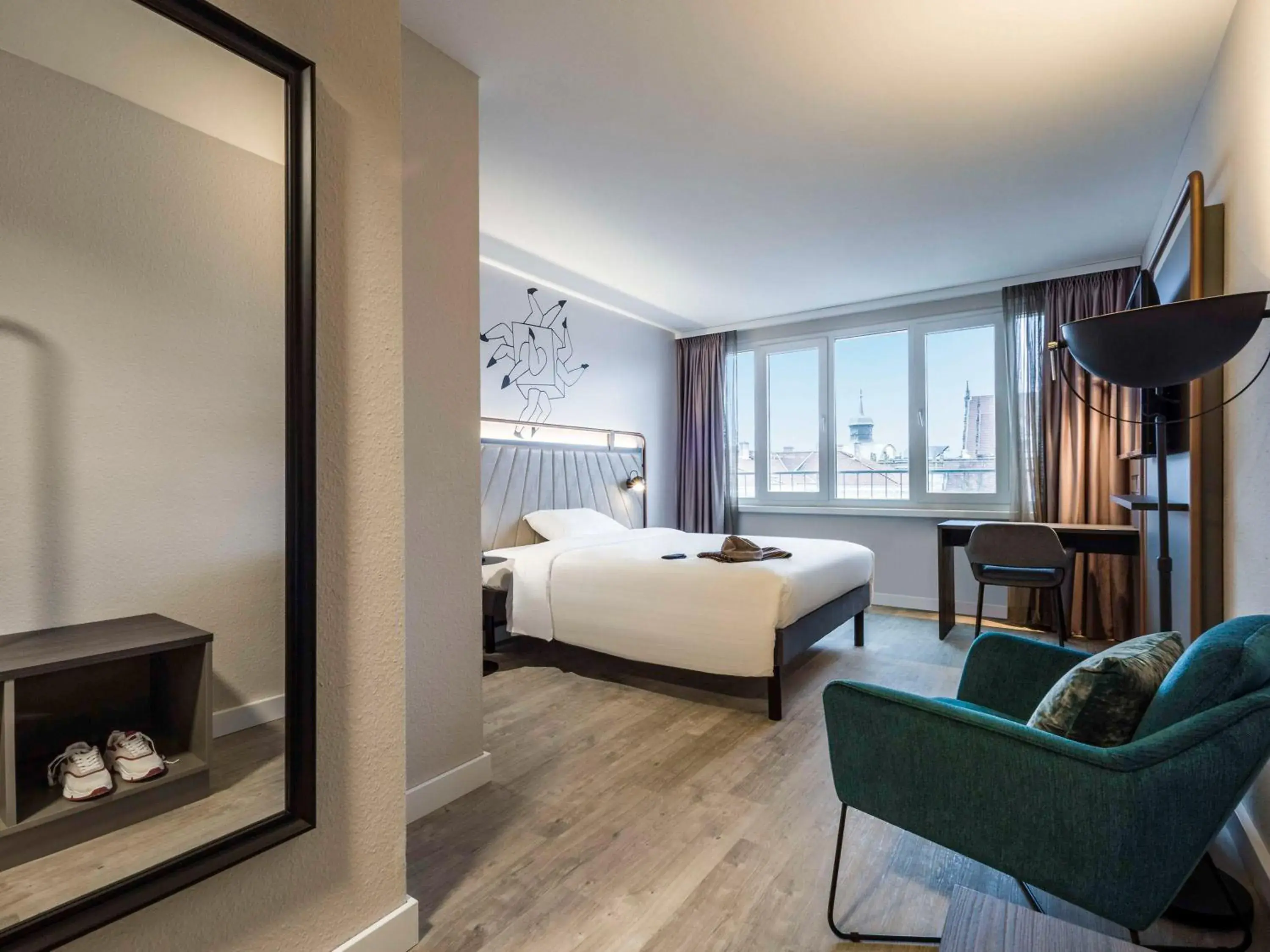 Bedroom, Bed in ibis Styles Bielefeld City Bedroom, Bed in ibis Styles Bielefeld City