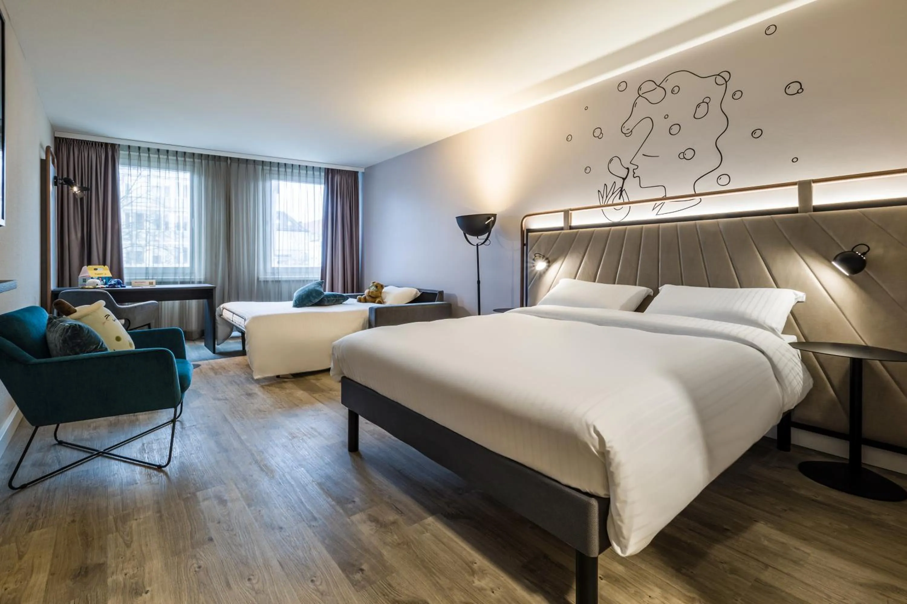 Photo of the whole room, Bed in ibis Styles Bielefeld City