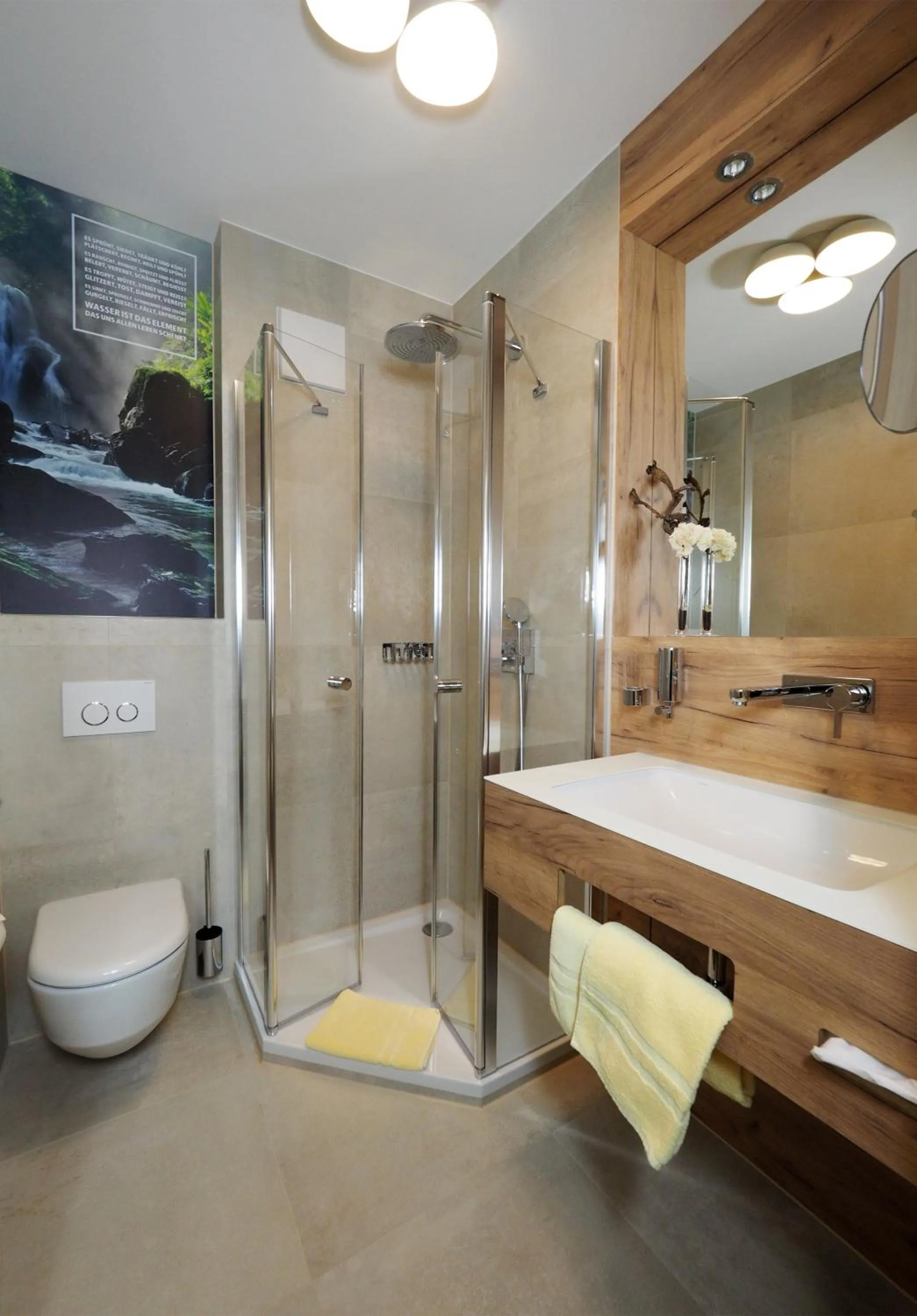 Shower in Hotel Lindenhof