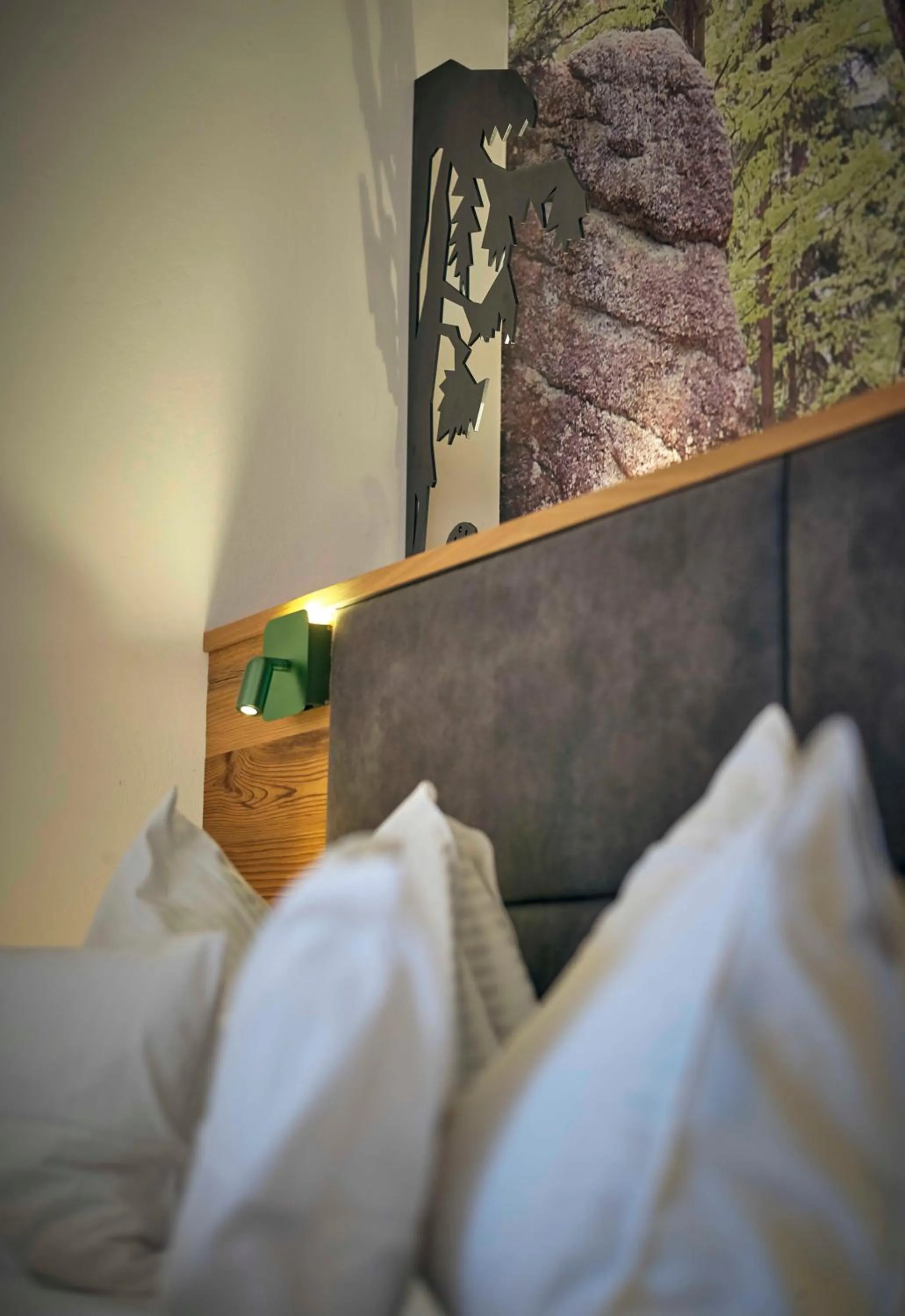 Decorative detail, Bed in Hotel Lindenhof