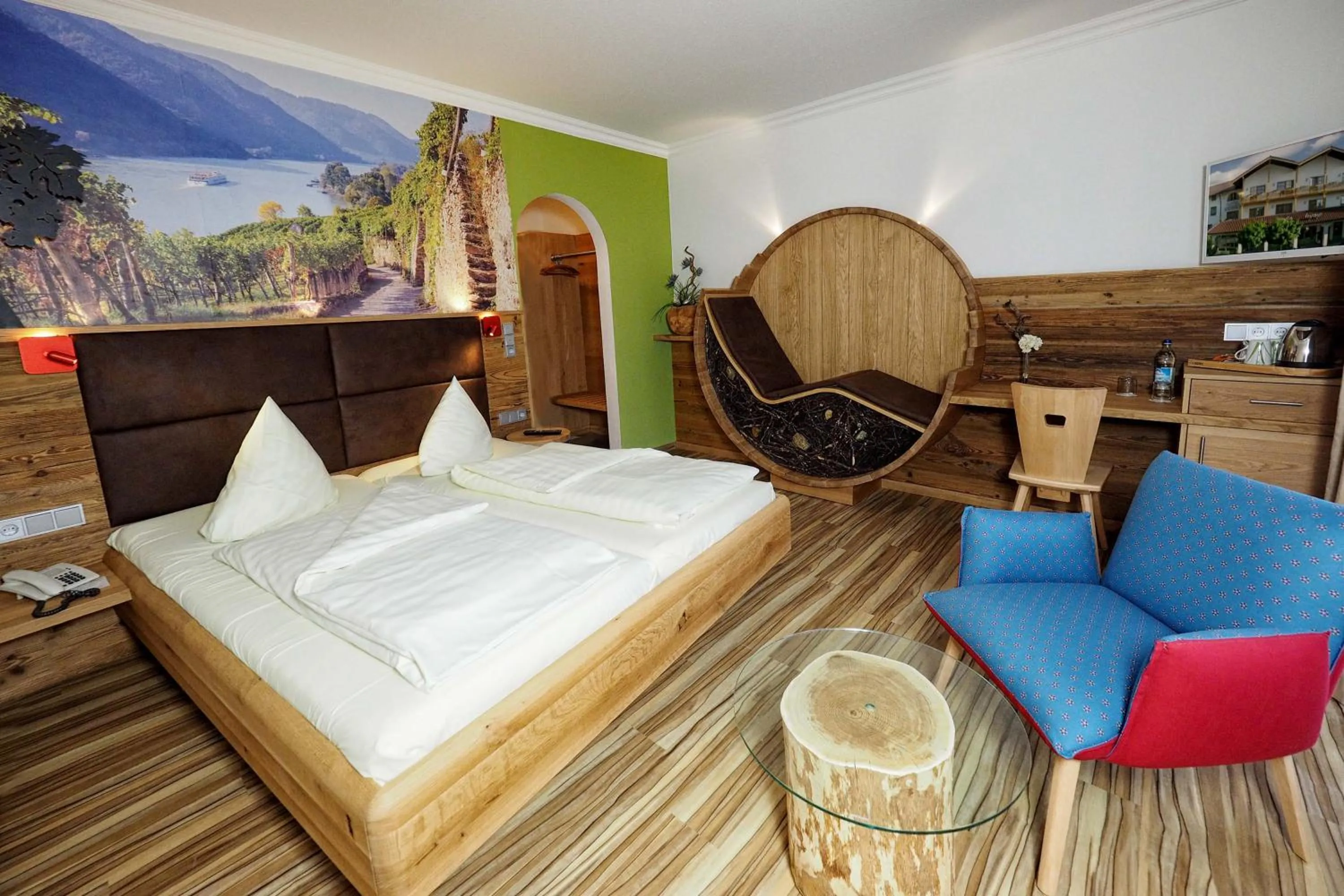 Bedroom, Bed in Hotel Lindenhof