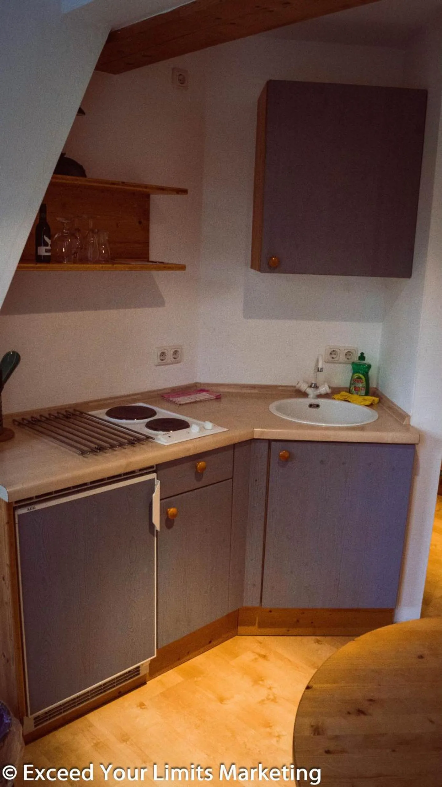 Kitchen or kitchenette in Hotel Zwei Länder
