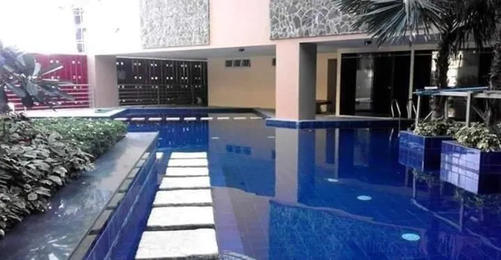 Pool view in U607 Sunshine100 Netflix 65InchesTV Wifi Karaoke Swimming Pool