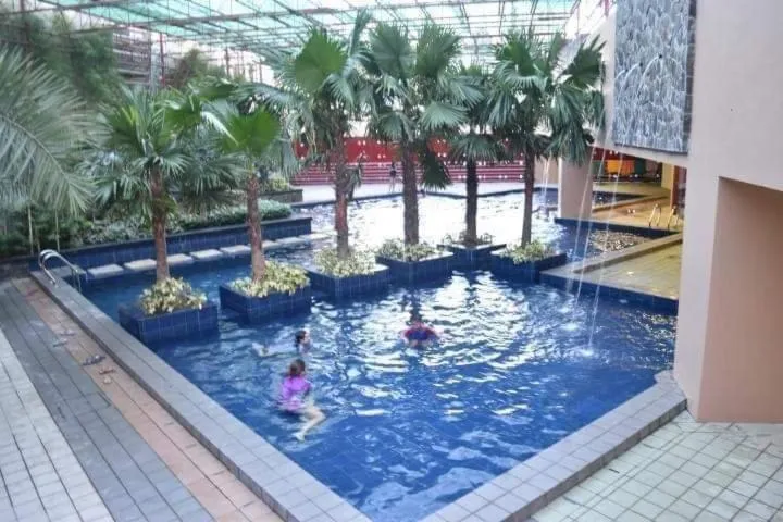 Pool view in U607 Sunshine100 Netflix 65InchesTV Wifi Karaoke Swimming Pool