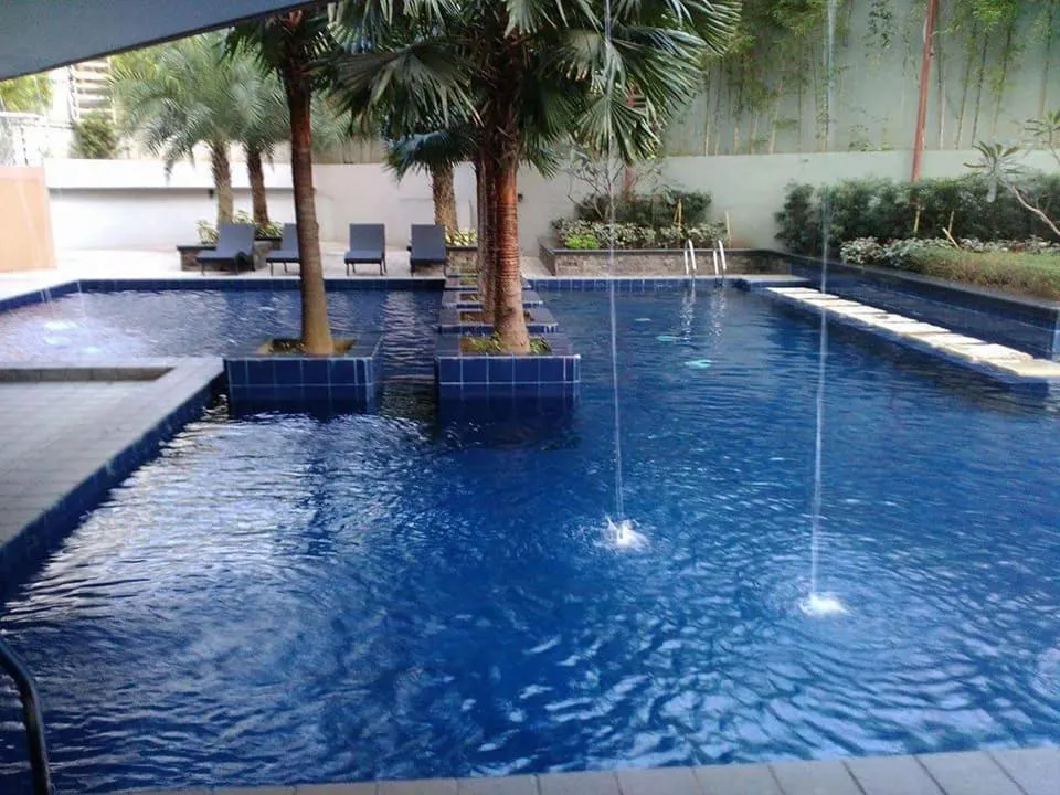 Pool view in U607 Sunshine100 Netflix 65InchesTV Wifi Karaoke Swimming Pool