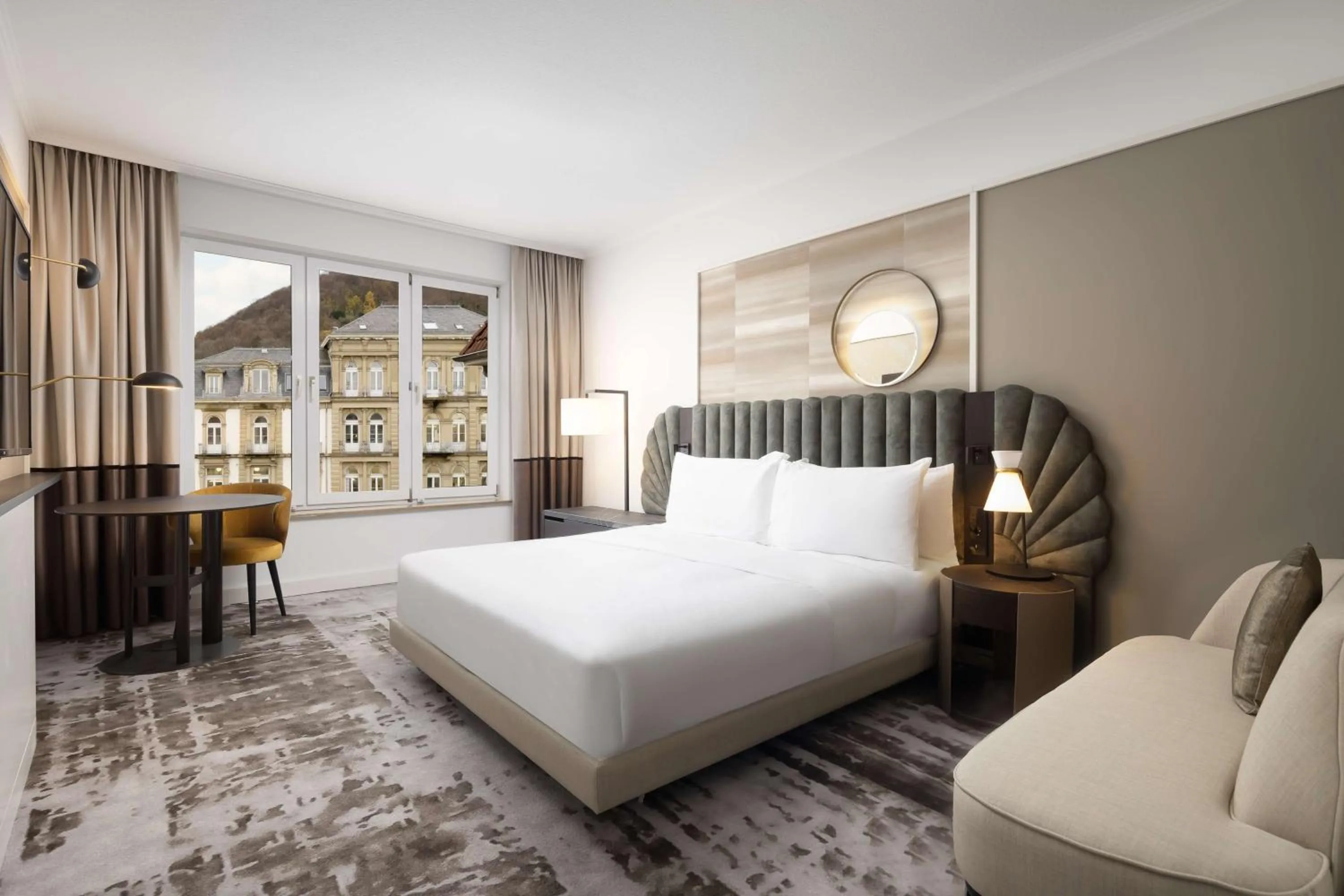 Living room, Bed in Hilton Heidelberg