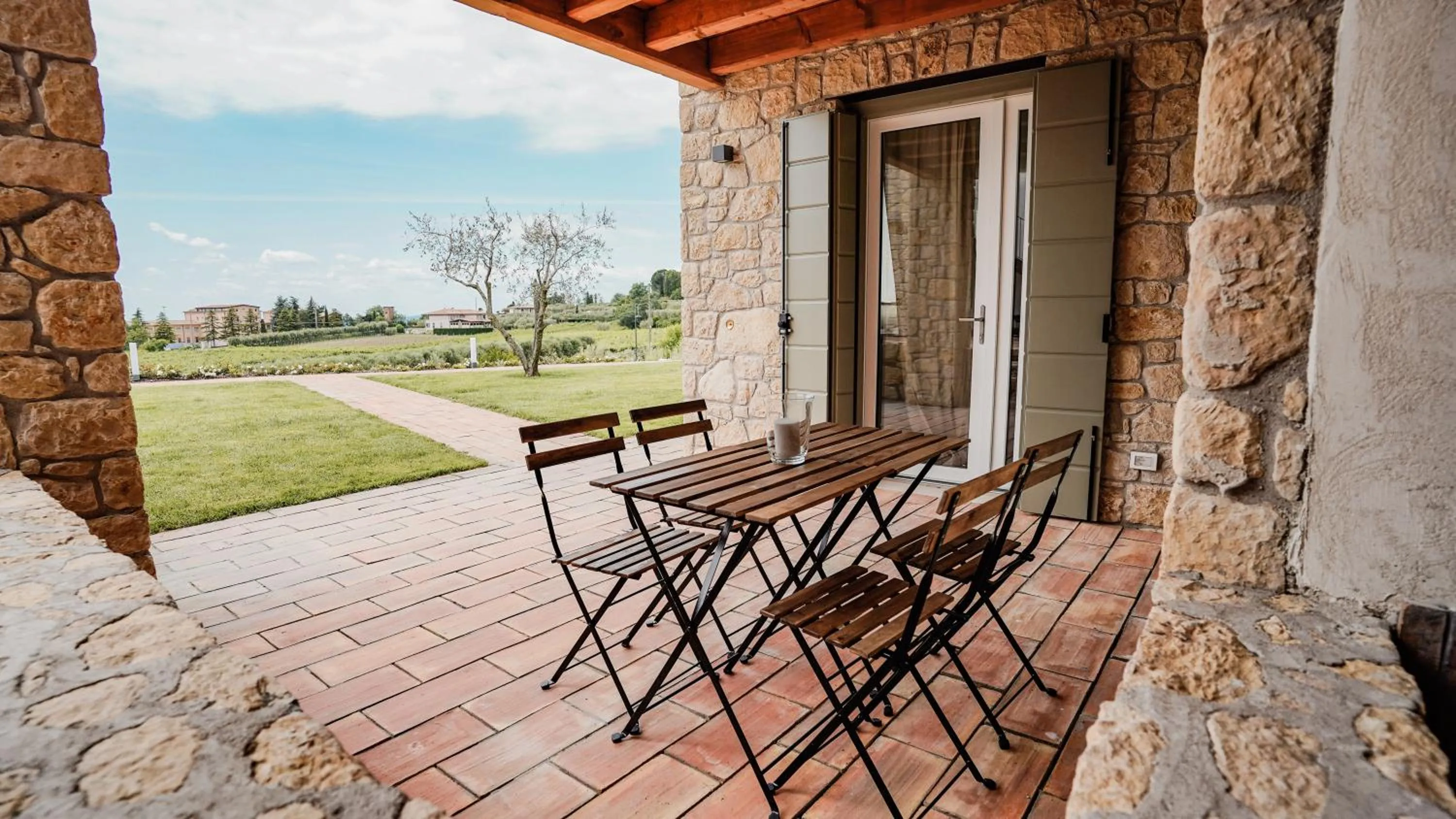 Patio in Casa Olivi Apartments