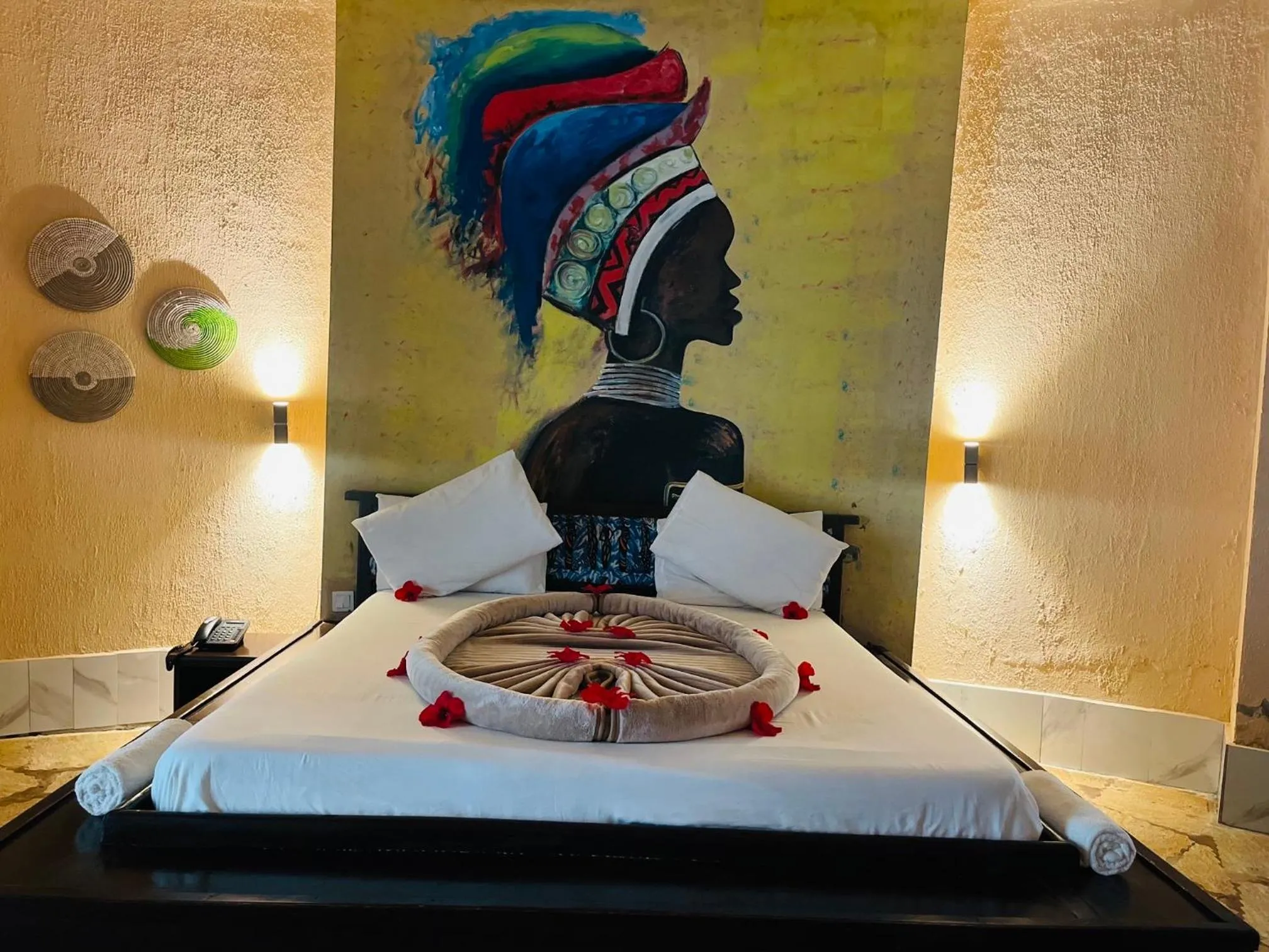 Photo of the whole room, Bed in Bamboo Village Resort