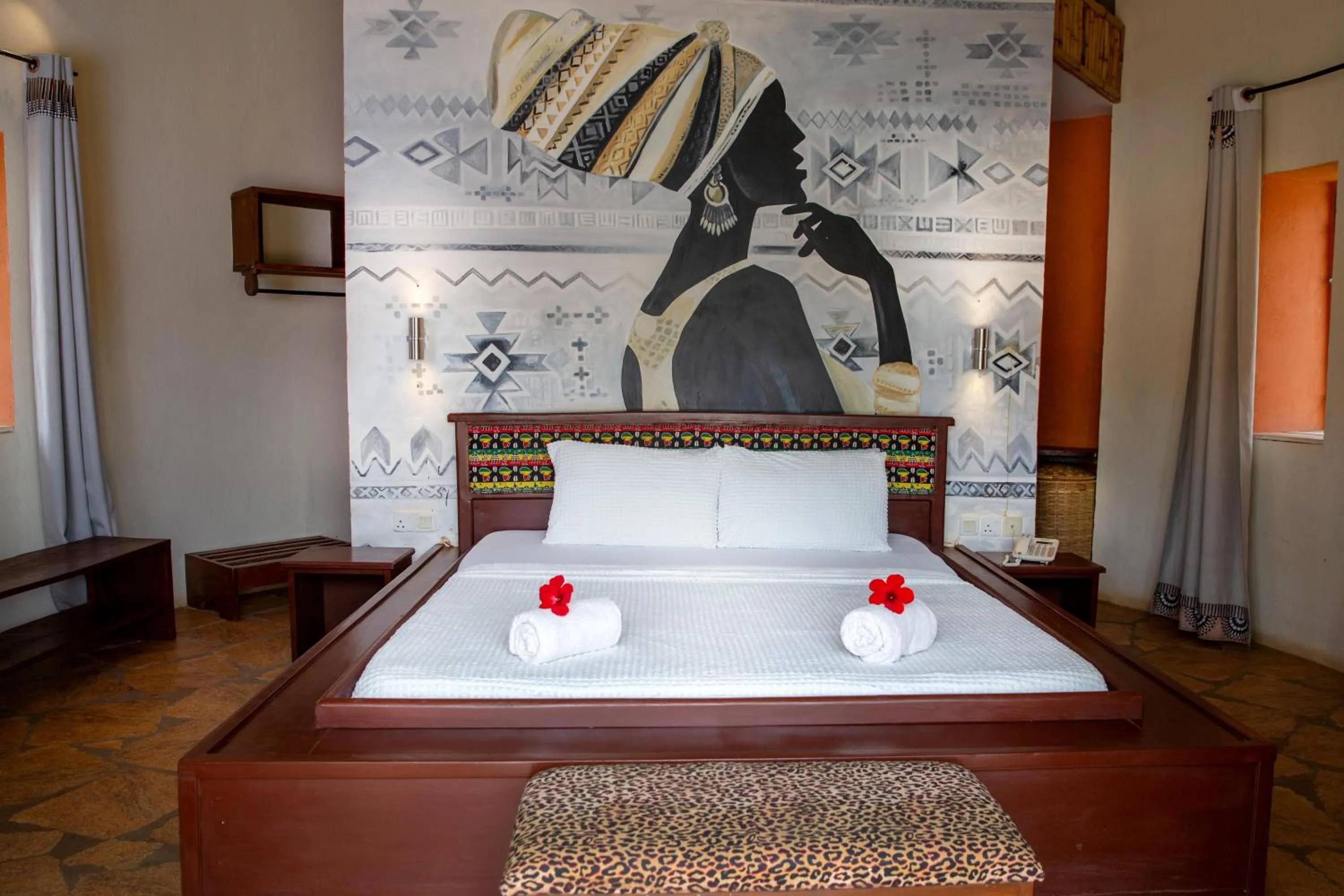 Photo of the whole room, Bed in Bamboo Village Resort