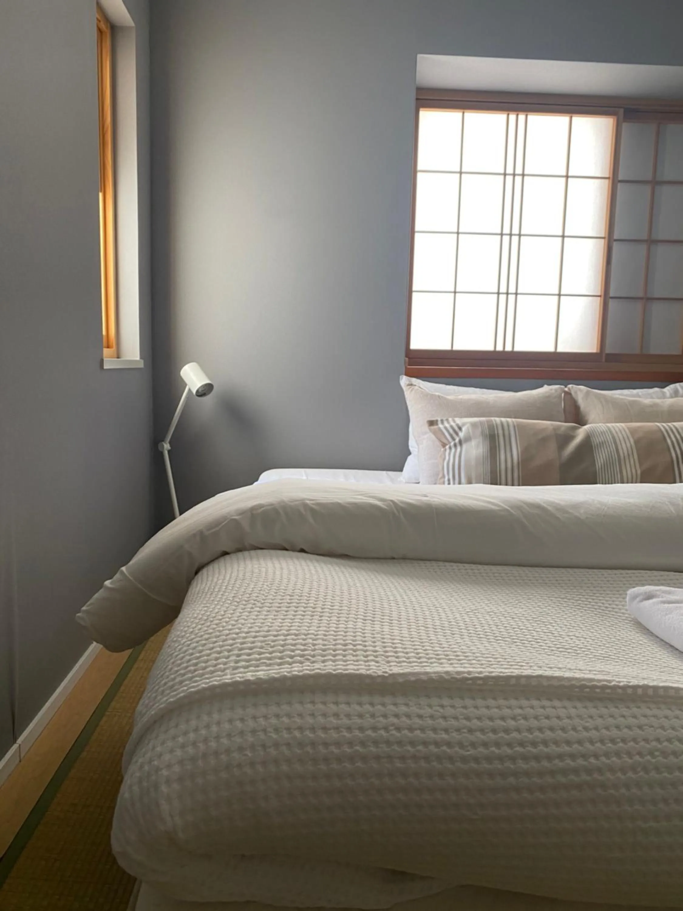 Bed in Myoko Forest Lodge