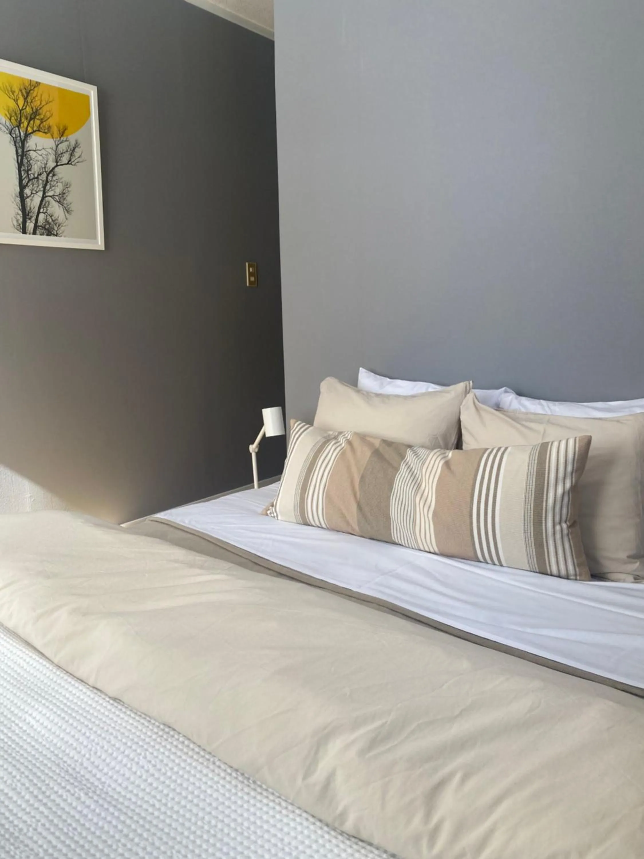 Bed in Myoko Forest Lodge