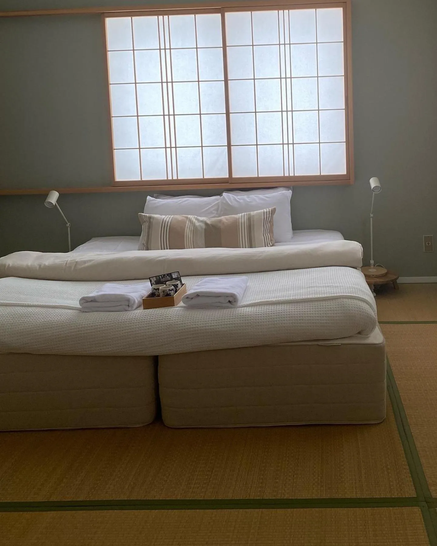 Bed in Myoko Forest Lodge
