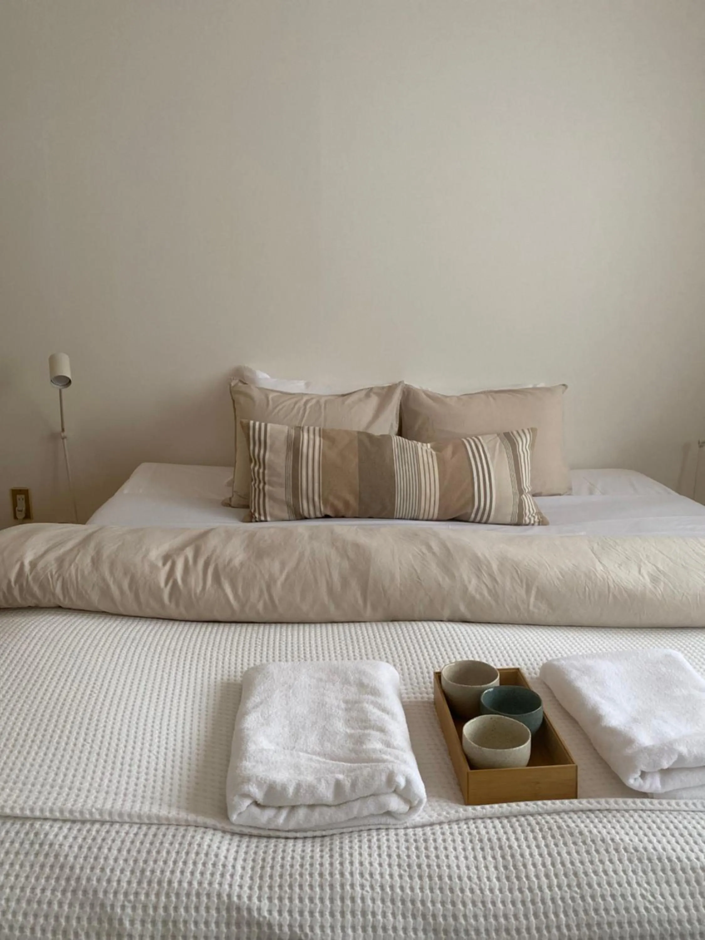 Bed in Myoko Forest Lodge