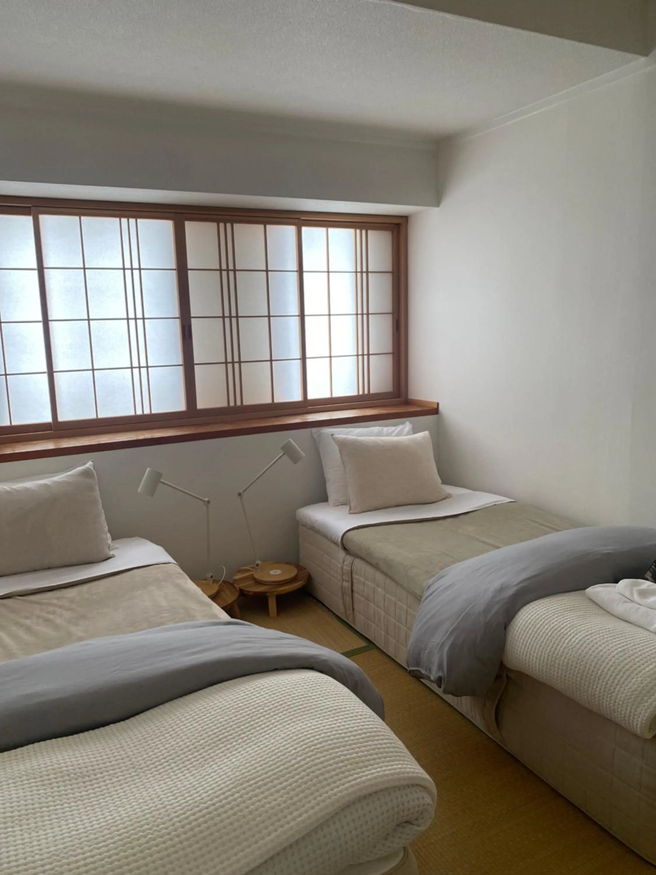 Bed in Myoko Forest Lodge