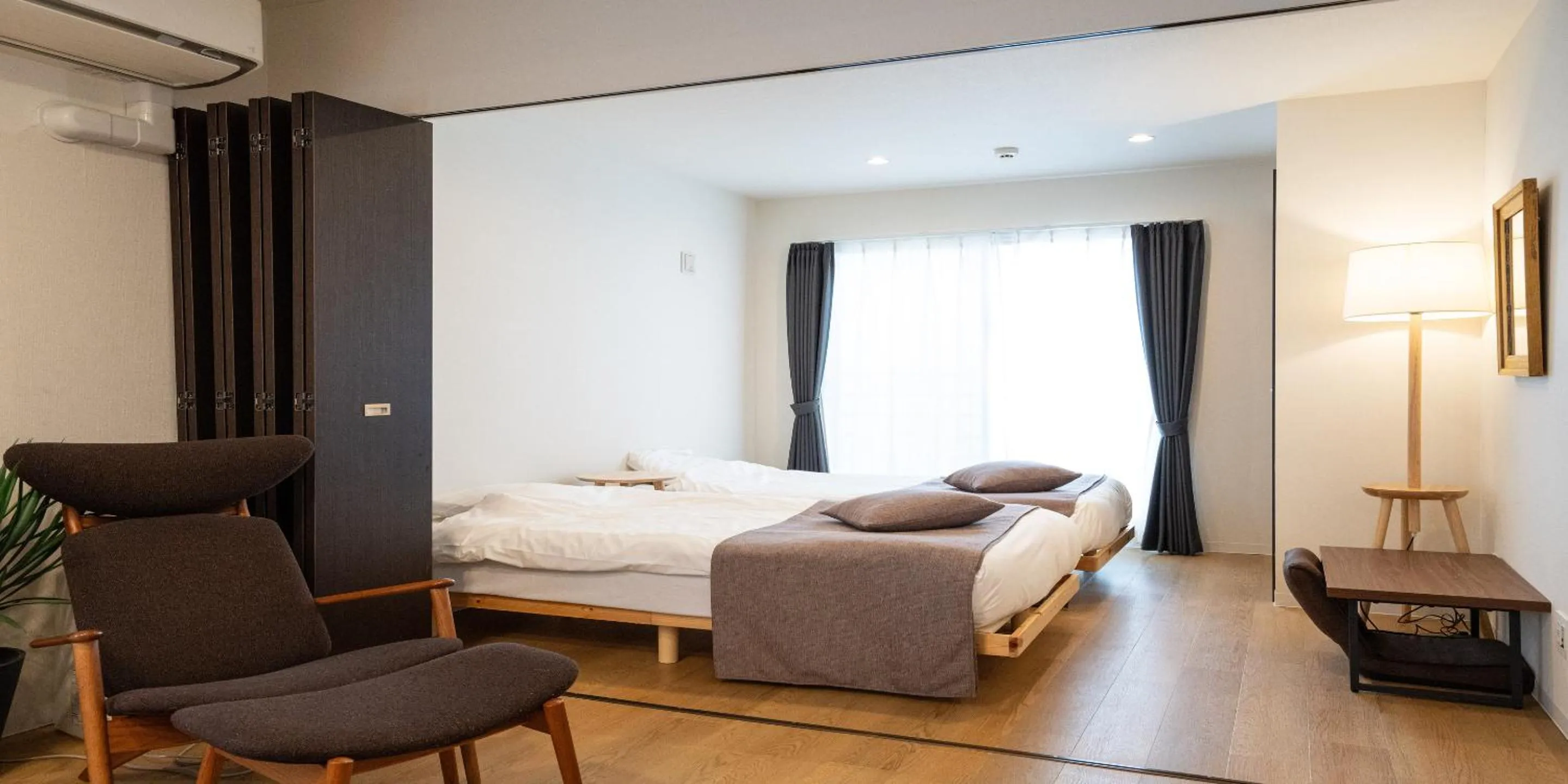 Bedroom, Bed in UCHI Susukino 5.7