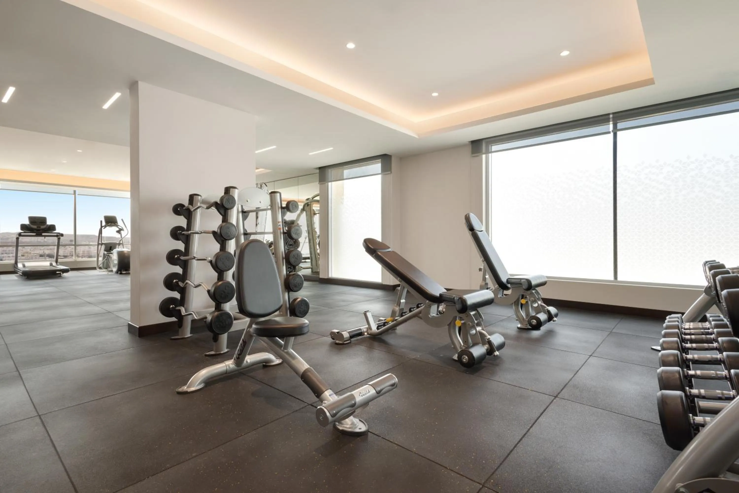 Fitness centre/facilities in Ramada Encore by Wyndham Muscat Al-Ghubra
